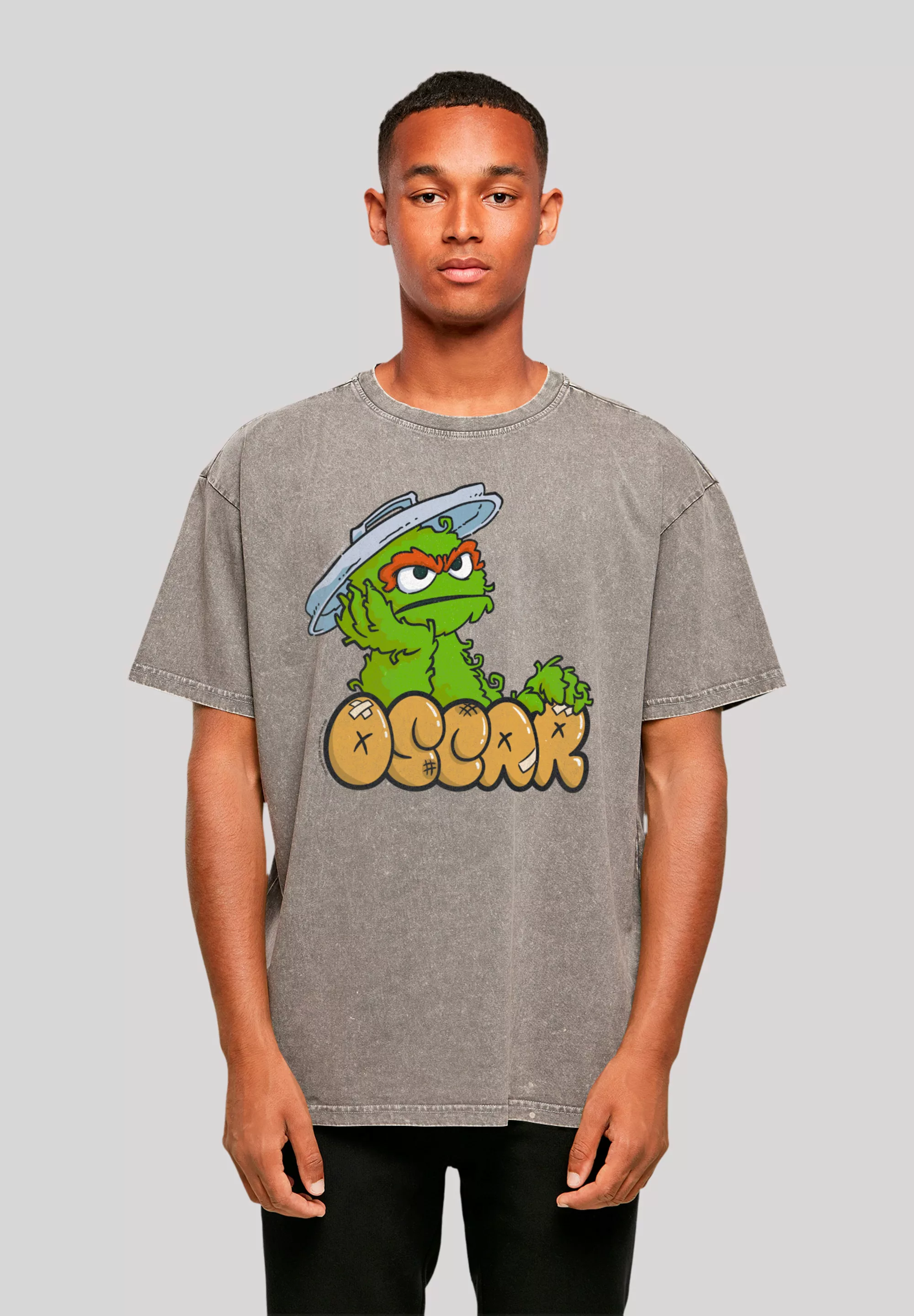 F4NT4STIC T-Shirt "Sesamstraße Oscar Annoyed", Premium Qualität, Weihnachts günstig online kaufen