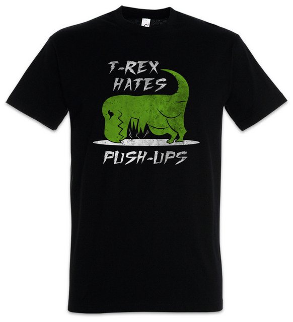 Urban Backwoods Print-Shirt T-Rex Hates Push-Up Herren T-Shirt Tyrannosauru günstig online kaufen