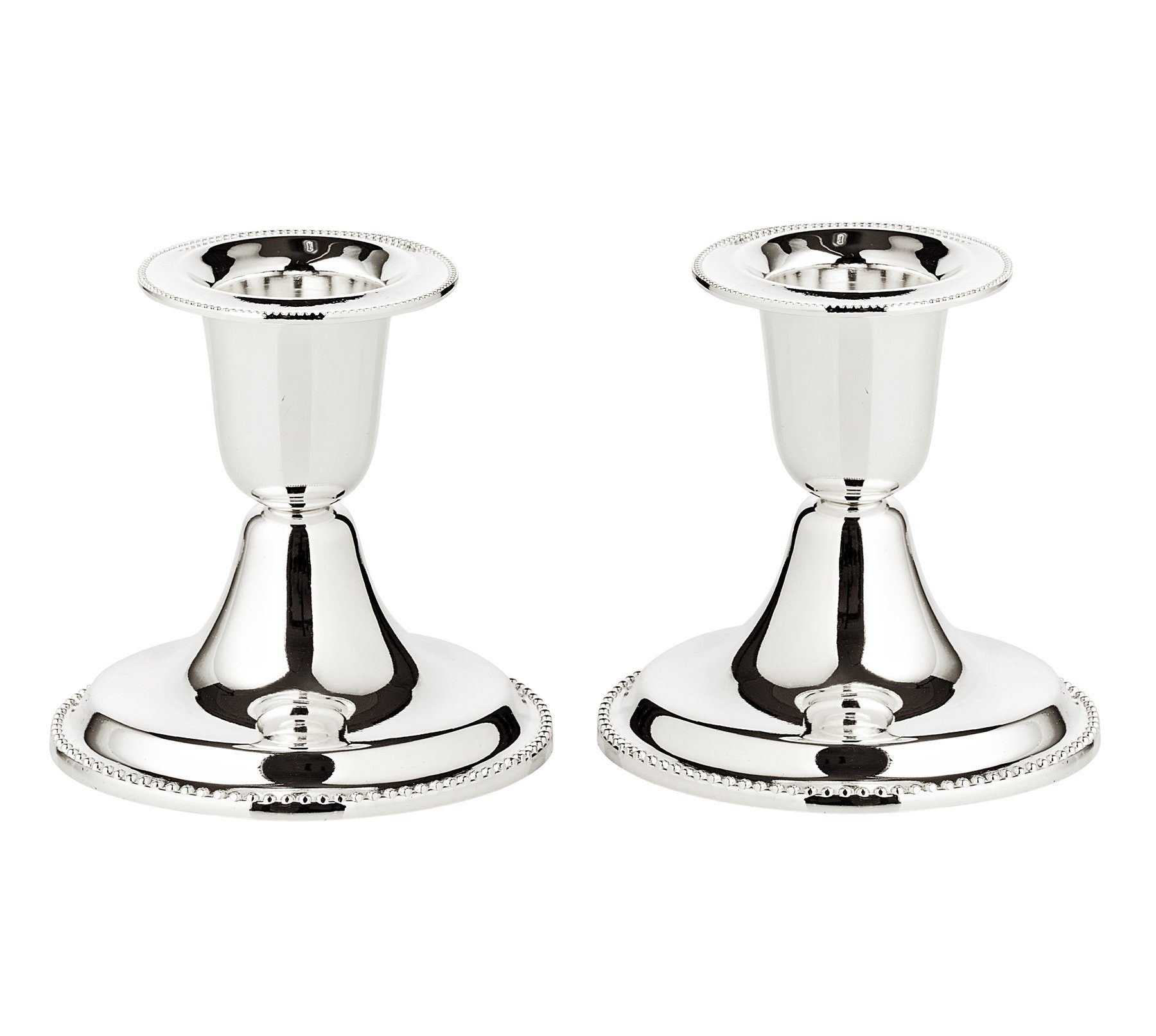 EDZARD Kerzenhalter Perla, 2er-Set, Perlenrand, edel günstig online kaufen