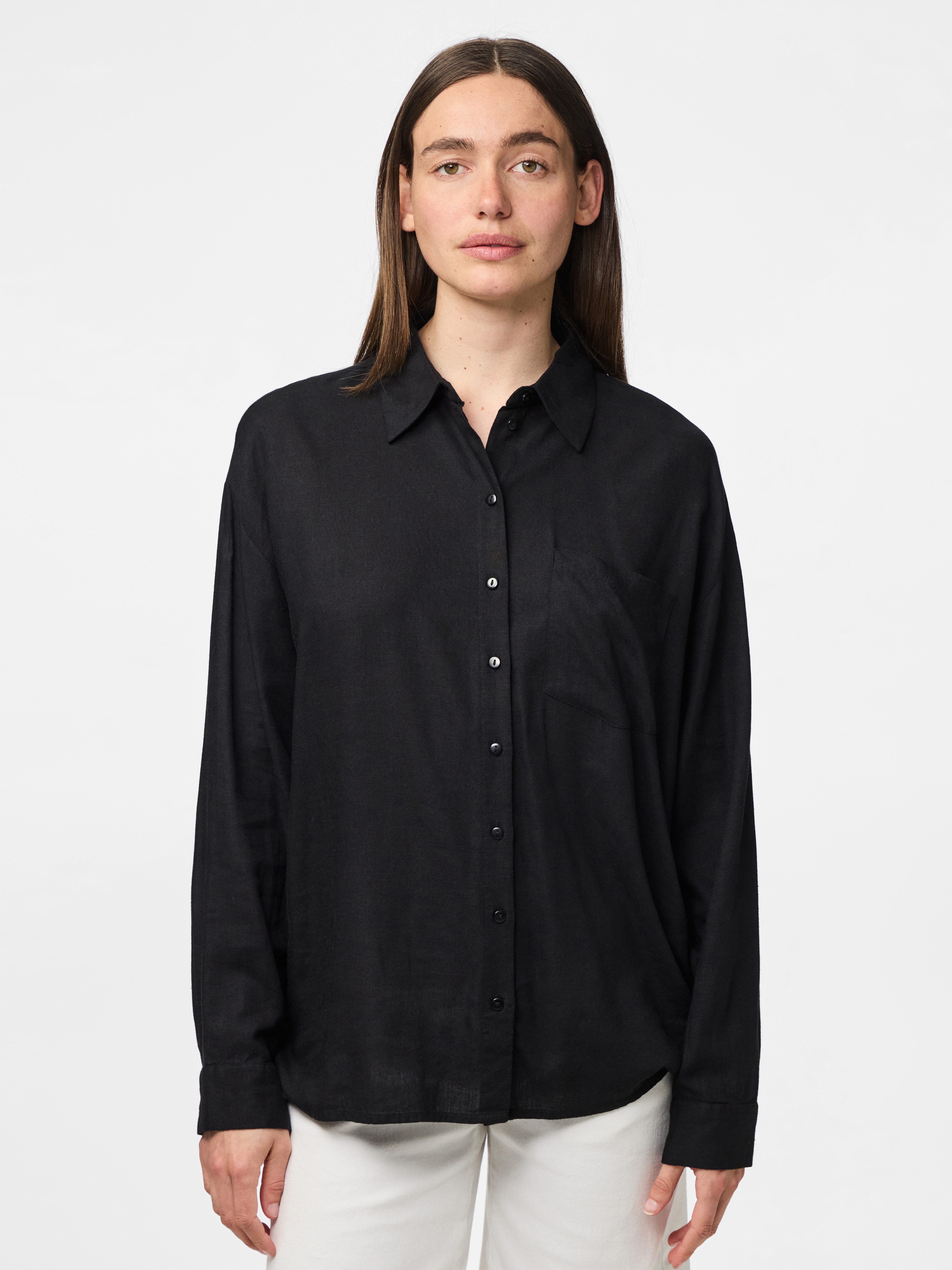 pieces Hemdbluse PCPIA LS LOOSE SHIRT günstig online kaufen