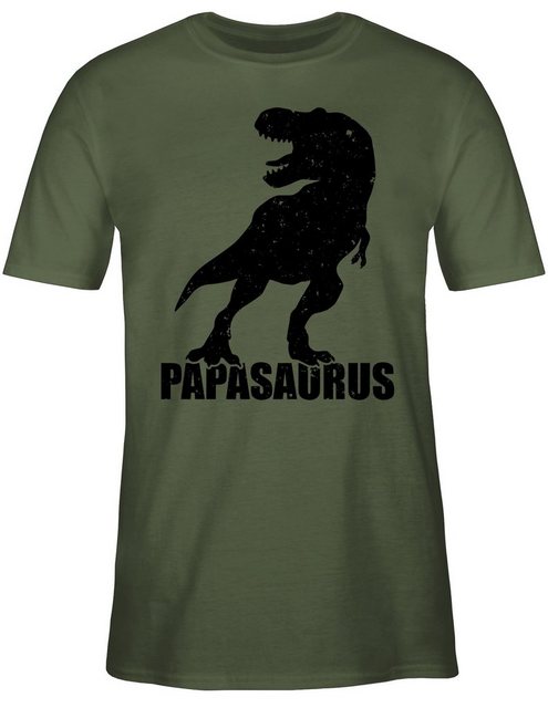 Shirtracer T-Shirt Papasaurus mit T-Rex Vatertag Geschenk für Papa günstig online kaufen