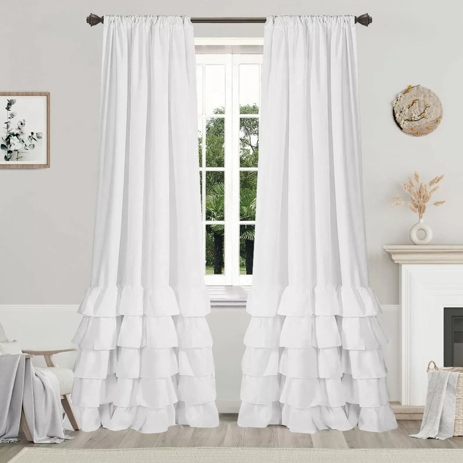 BTTO Vorhang&Gardine Gardine Gardine mit Rüschen,Boho günstig online kaufen