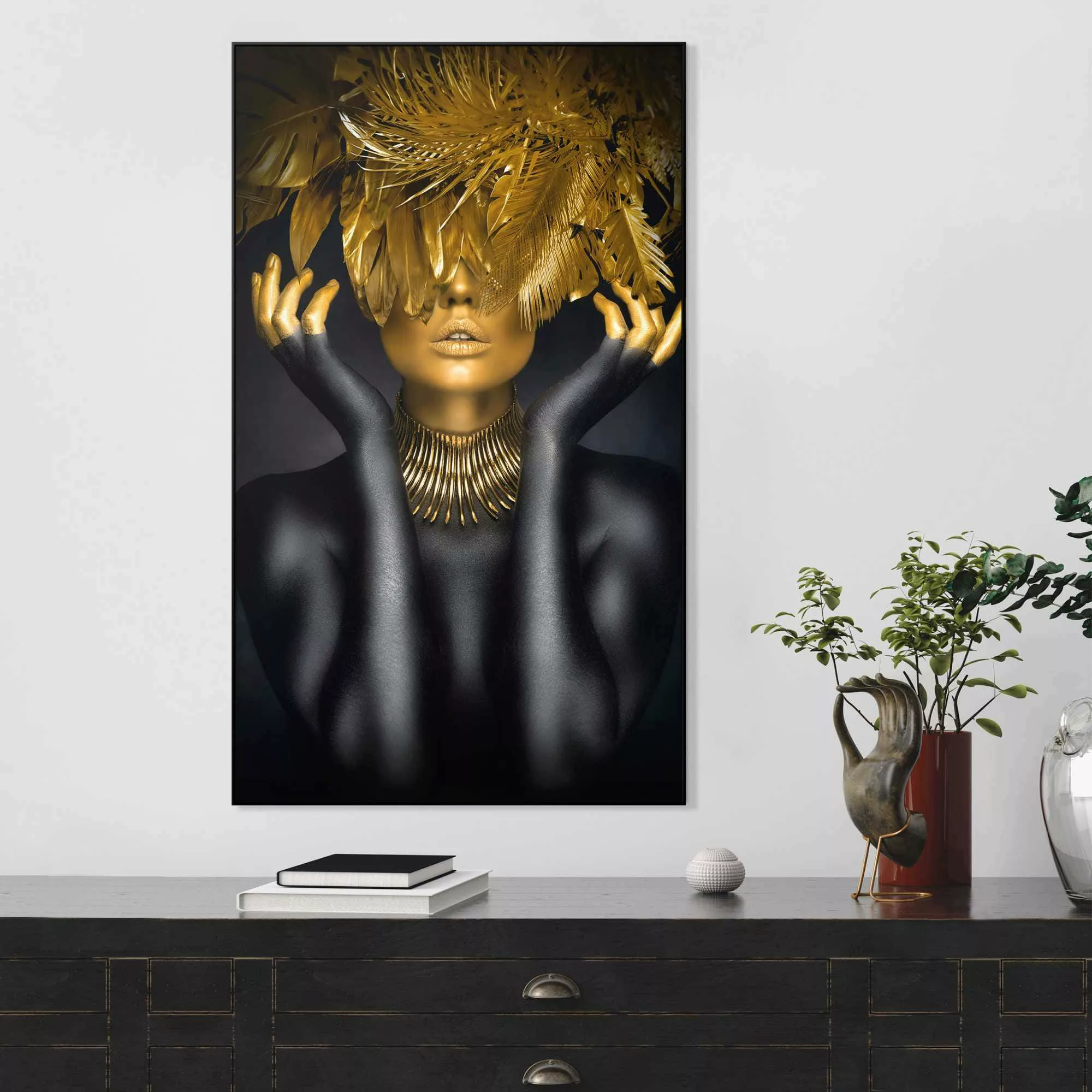 Reinders! Wandbild »Golden Feathers« günstig online kaufen