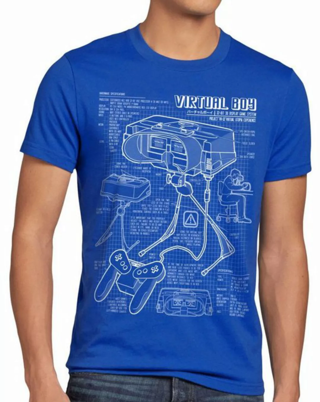 style3 Print-Shirt Herren T-Shirt Virtual Boy 32Bit videospiel nintendo kon günstig online kaufen