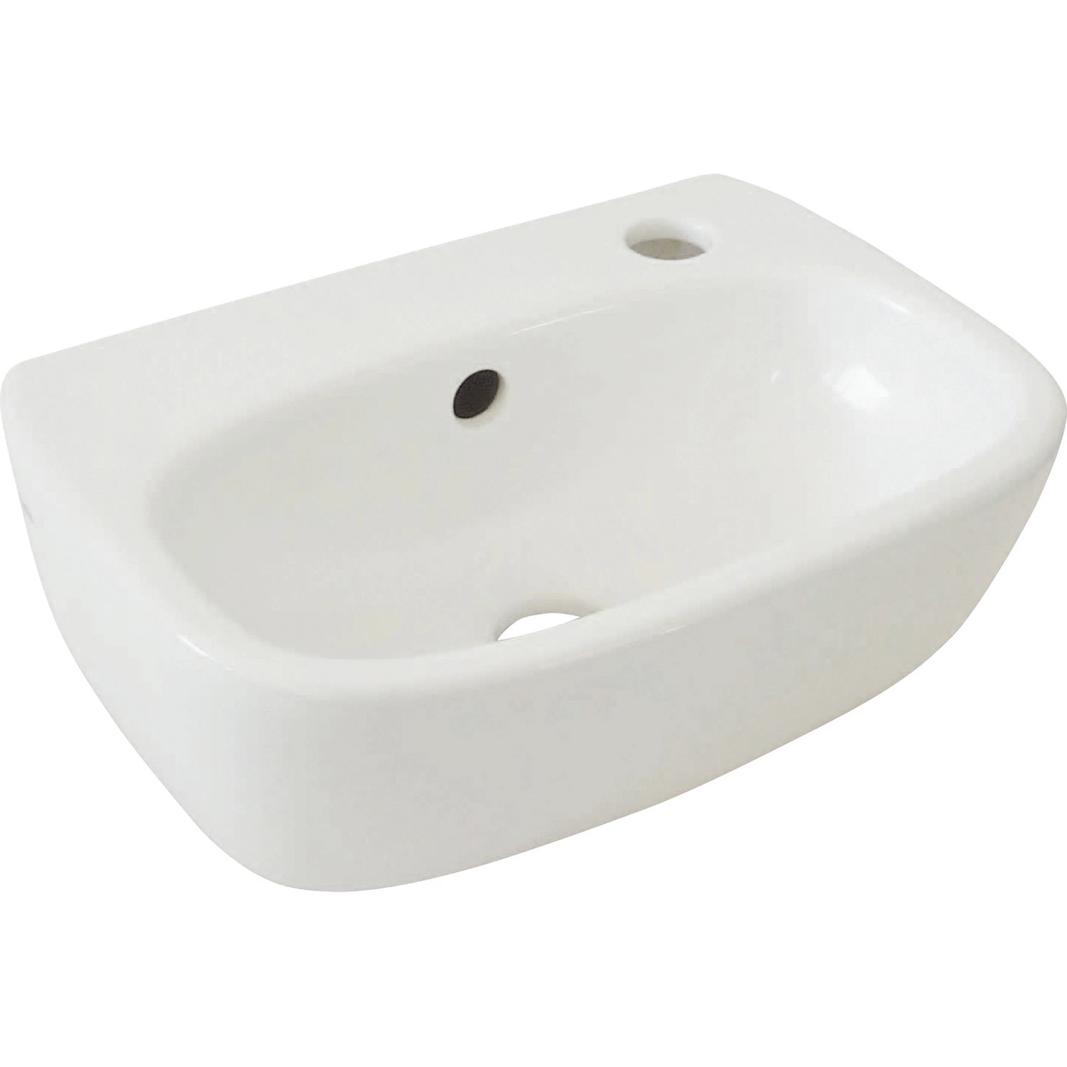 AquaSu minoLa Handwaschbecken 36 cm Weiß günstig online kaufen