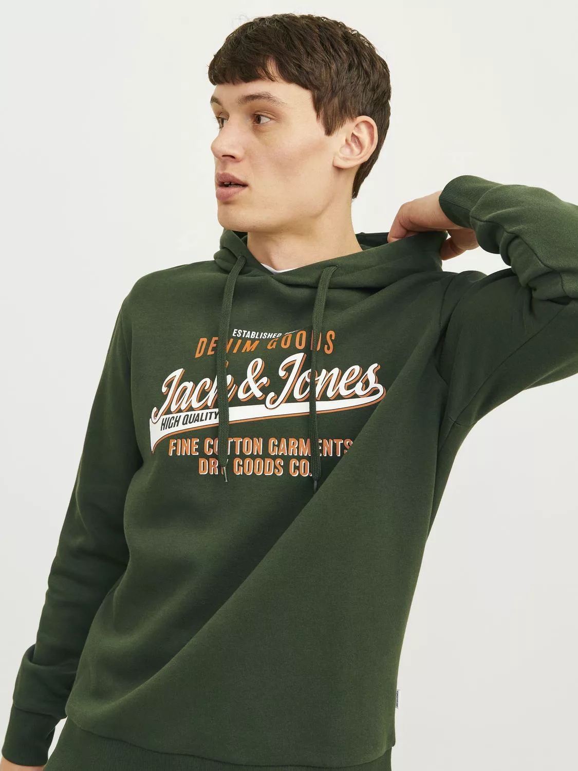 Jack & Jones Sweatshirt JJELOGO SWEAT HOOD 2 COL 24/25 NOOS günstig online kaufen