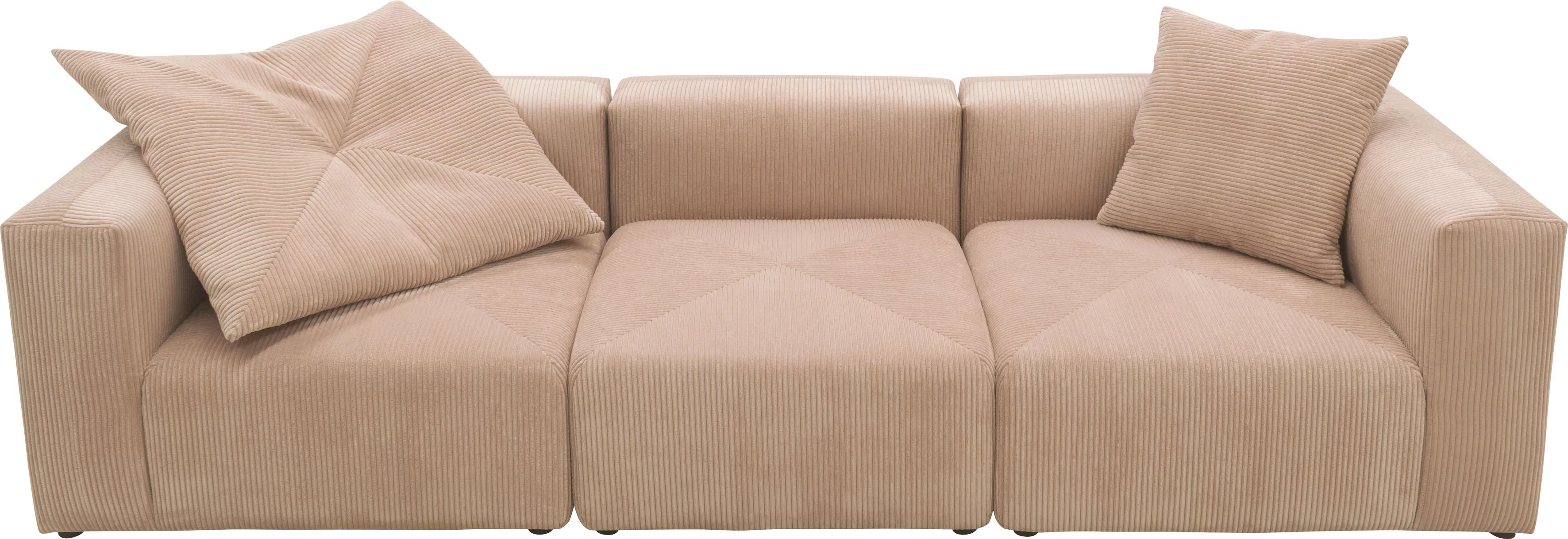 RAUM.ID Big-Sofa "Gerrid", Cord-Bezug, bestehend aus Modulen: 2 Eck- und ei günstig online kaufen