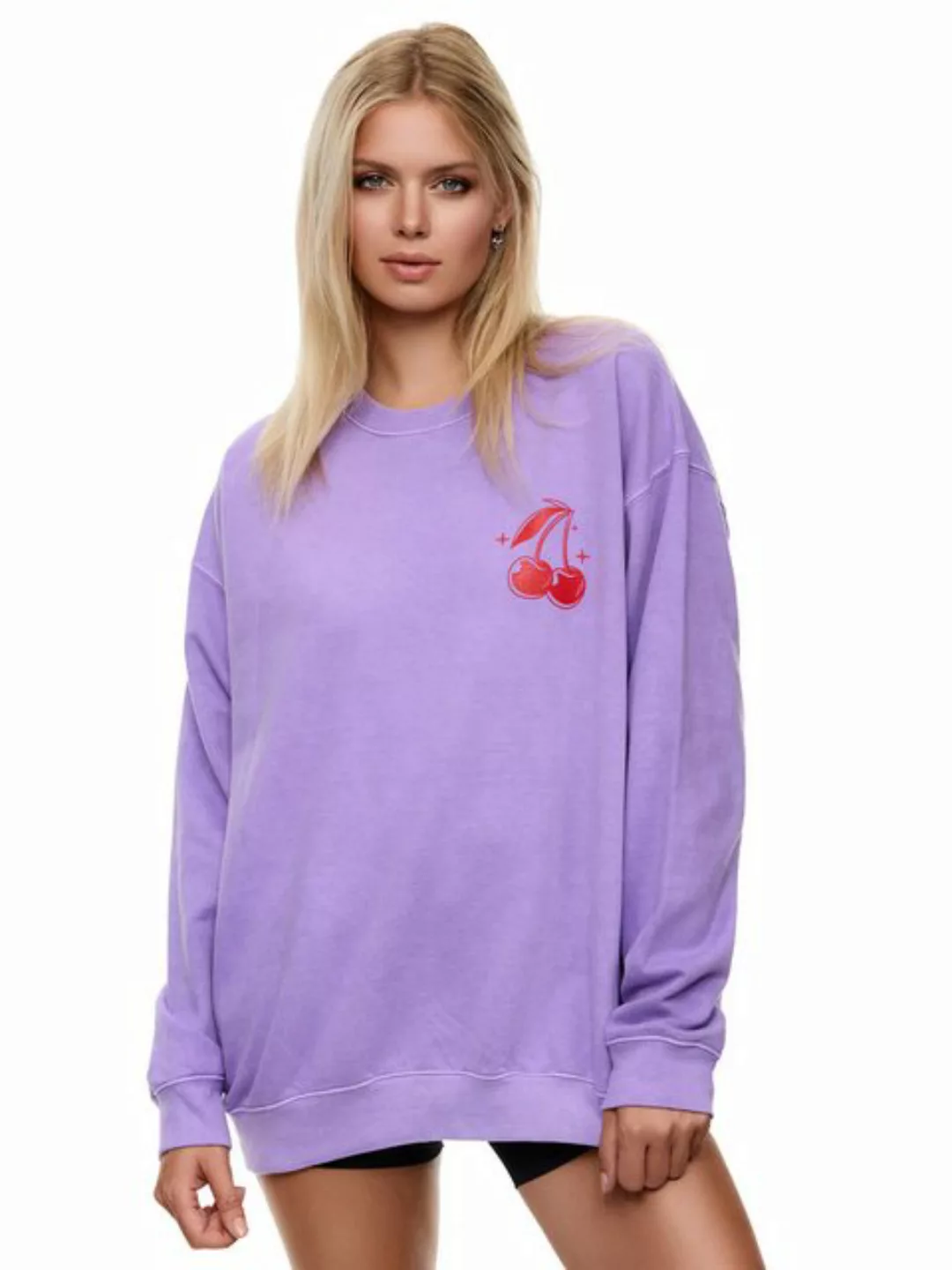 Worldclassca Sweatshirt Worldclassca Oversized Sweatshirt Print Langarm Pul günstig online kaufen