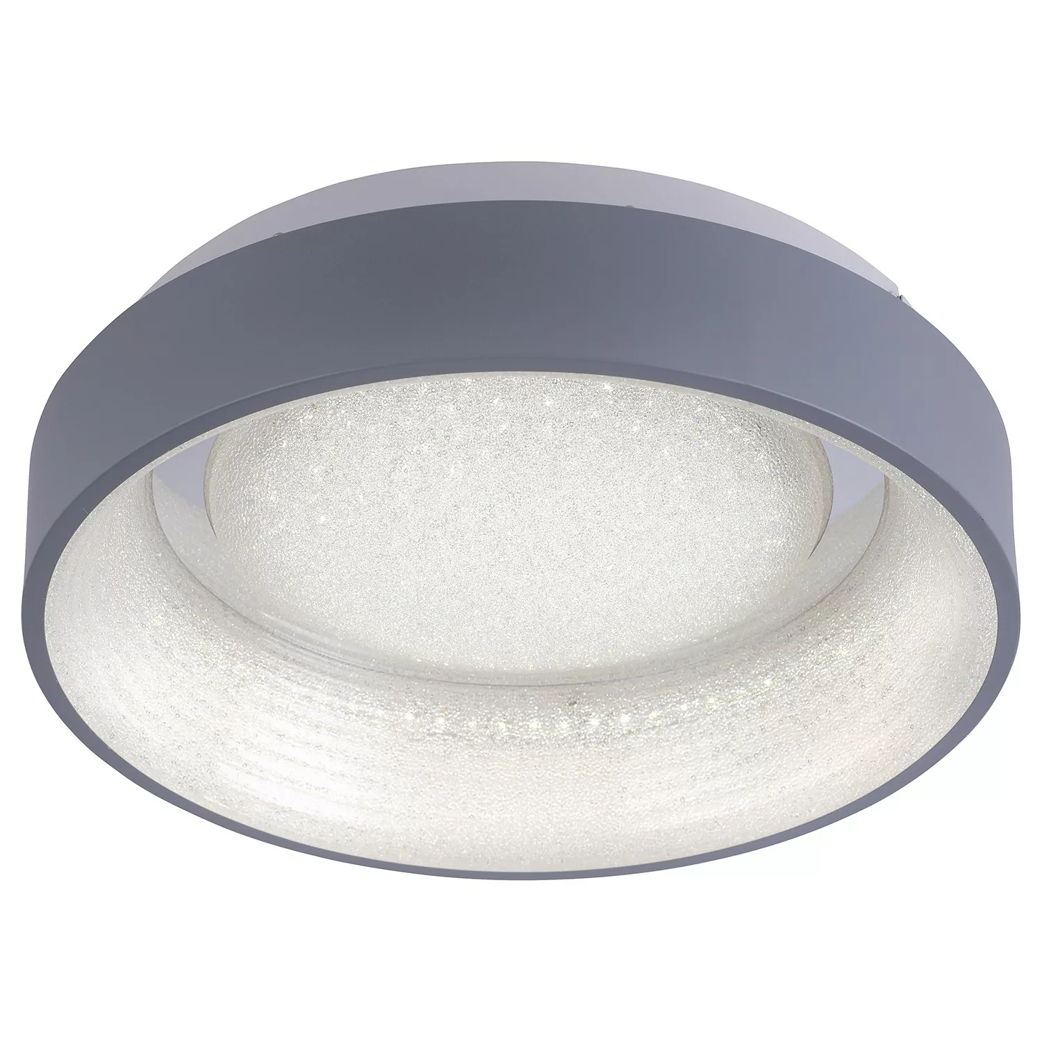 Paul Neuhaus LED-Deckenleuchte, grau mit Kristalleinsatz - grau - 12 cm - L günstig online kaufen