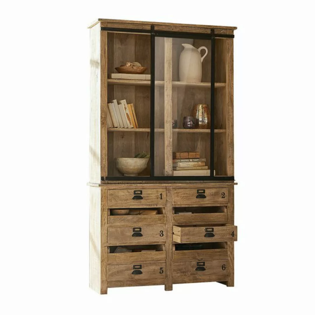 Mirabeau Hochschrank Schrank Bellisante braun/schwarz günstig online kaufen