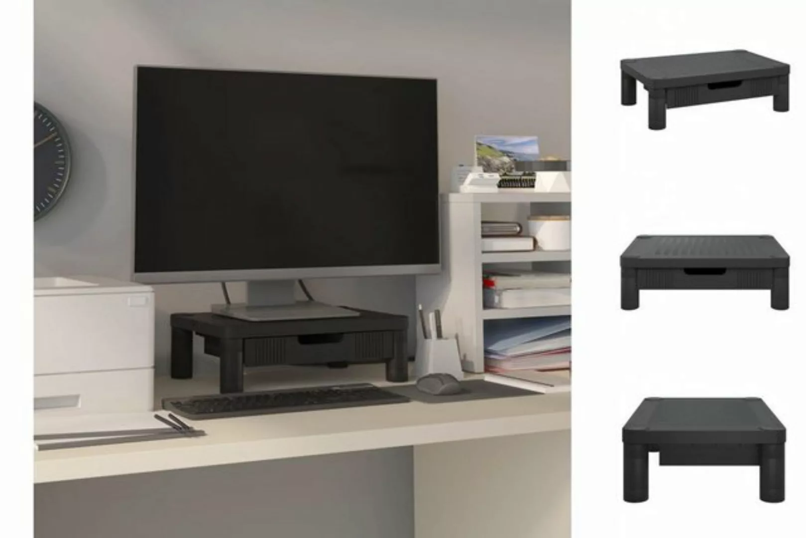 vidaXL TV-Schrank Monitorständer Schwarz 43x30,5x13 cm TV-Lowboard günstig online kaufen