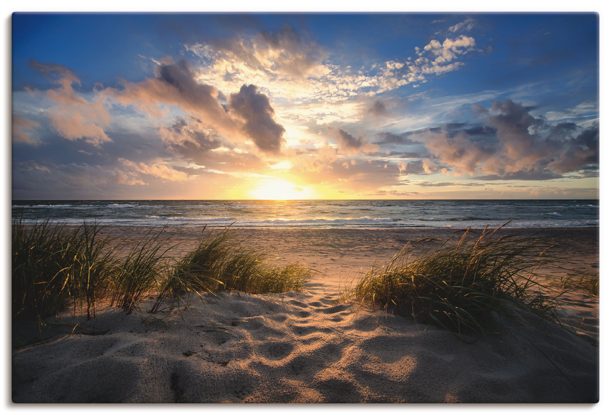 Artland Wandbild "Ostseestrand", Strand, (1 St.), als Leinwandbild, Poster günstig online kaufen