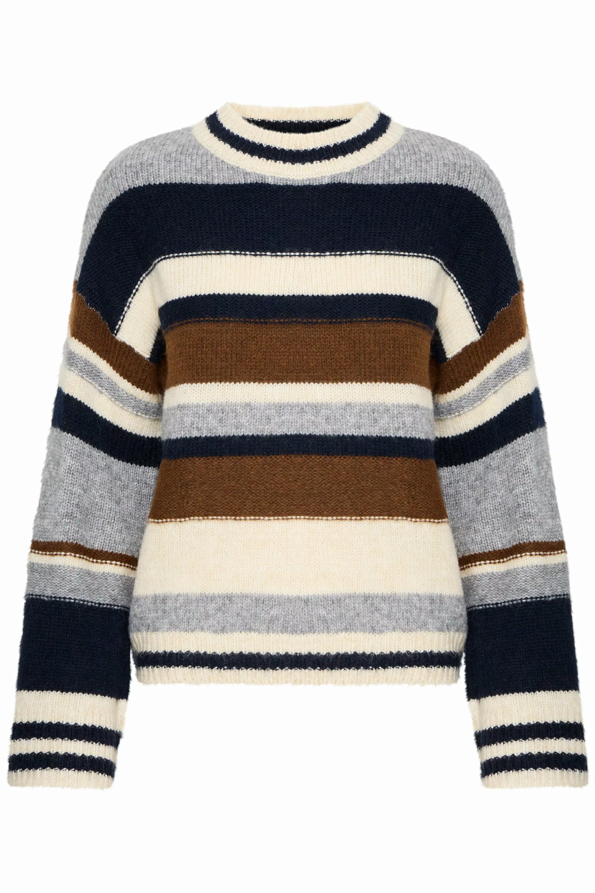 b.young Strickpullover "Strickpullover BYOKSANA STRIPED JUMPER -" günstig online kaufen