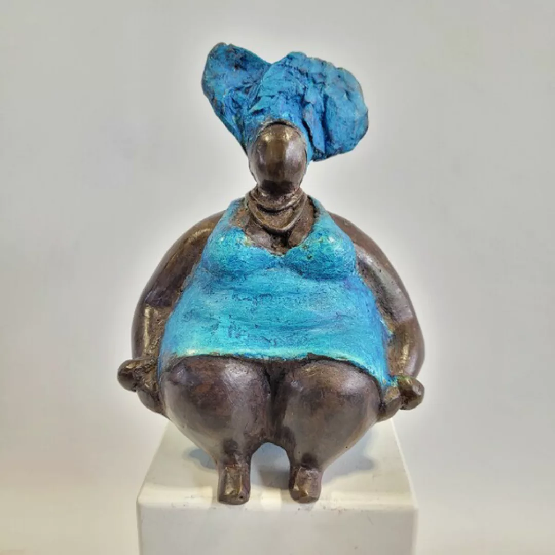 Bronze-skulptur "Bobaraba Henriette" Unikate By Hamidou | Handgemacht günstig online kaufen