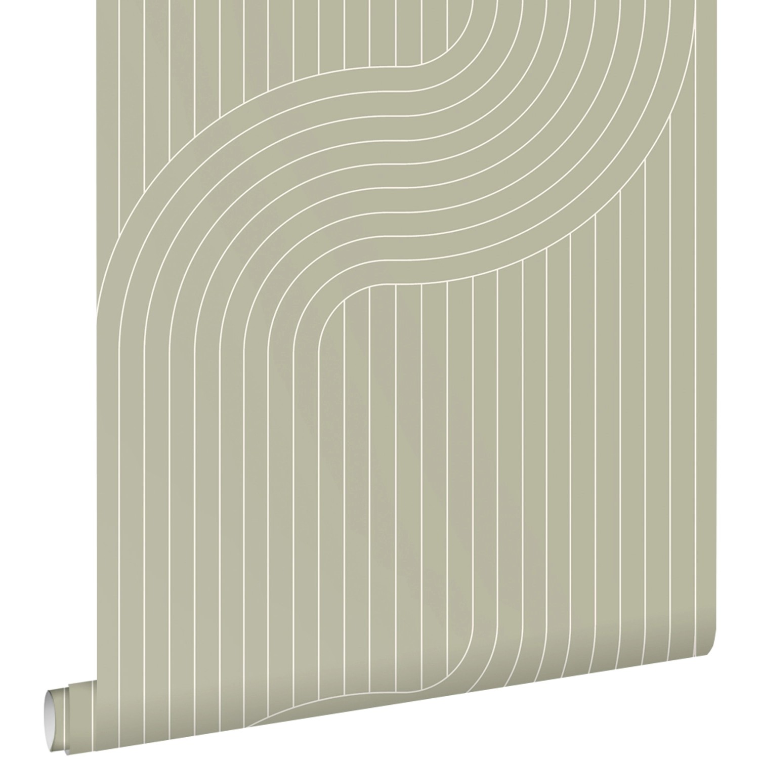 ESTAhome Tapete Grafische Linien Salbeigrün 50 x 900 cm 139926 günstig online kaufen
