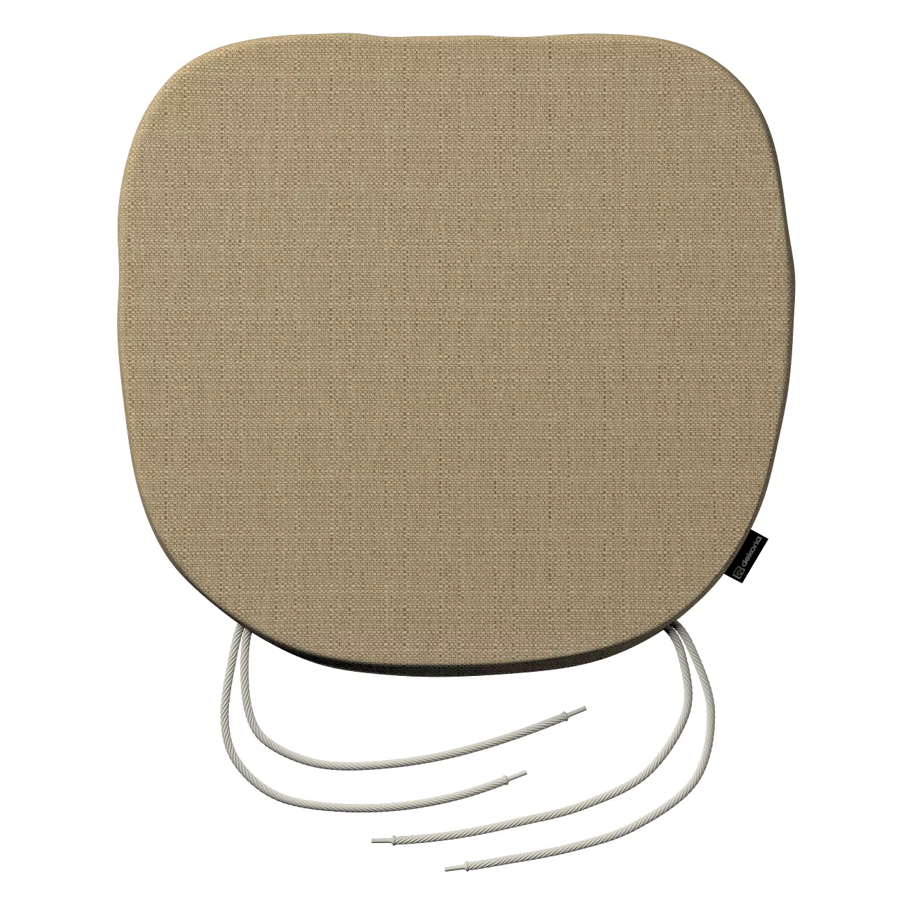 Stuhlkissen Marcus mit Bindeschnur, dunkelbeige, 40 x 37 x 2,5 cm, Living I günstig online kaufen