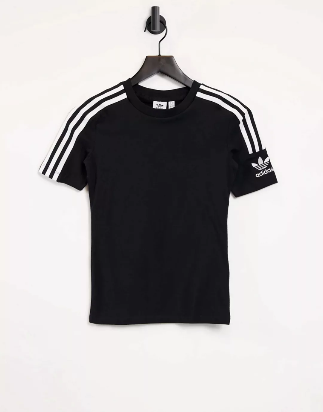adidas Originals – Lock Up – T-Shirt in Schwarz mit den drei Streifen günstig online kaufen