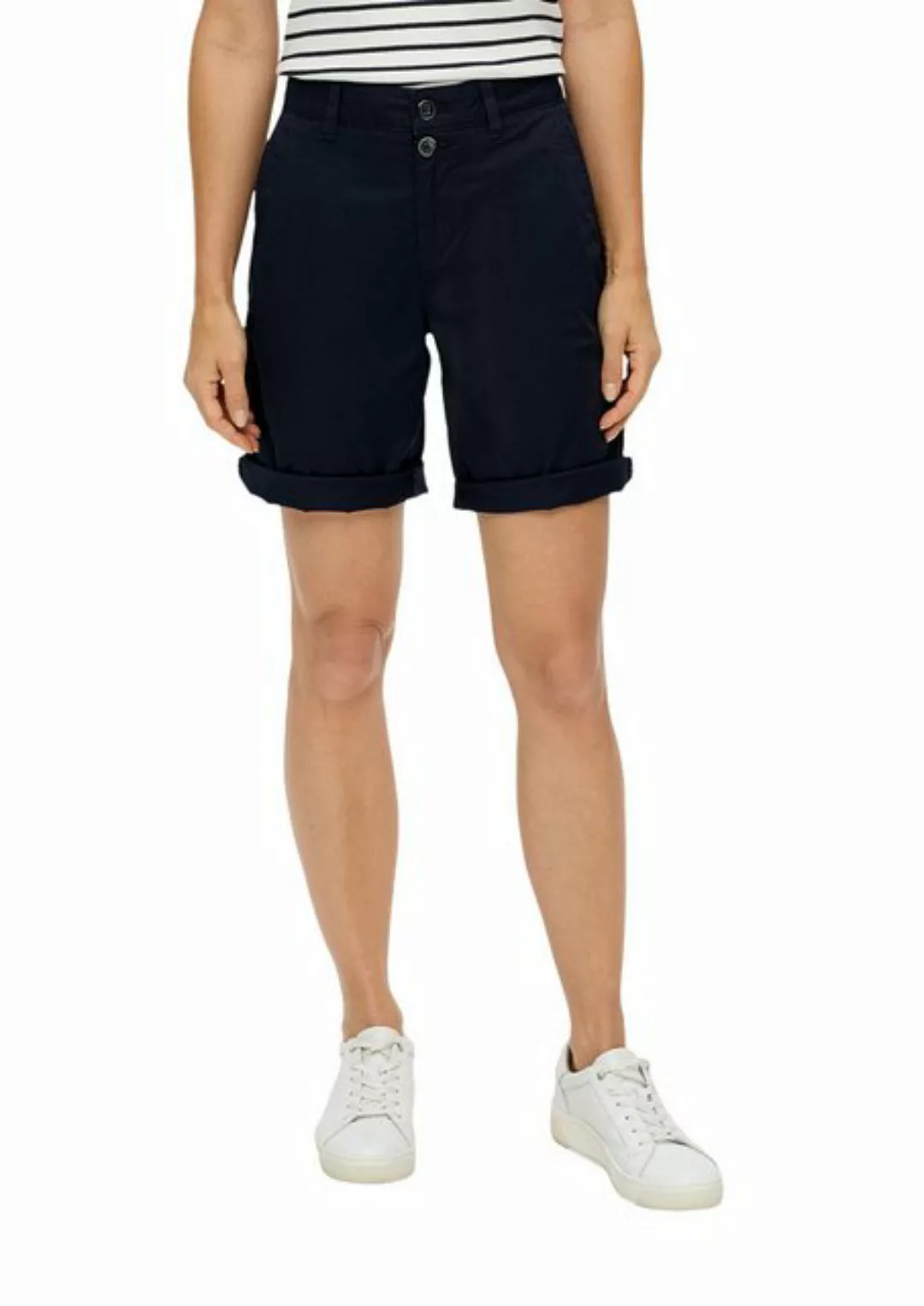 s.Oliver Shorts s.Oliver Shorts aus Baumwollstretch in Blau (1-tlg) Einschu günstig online kaufen