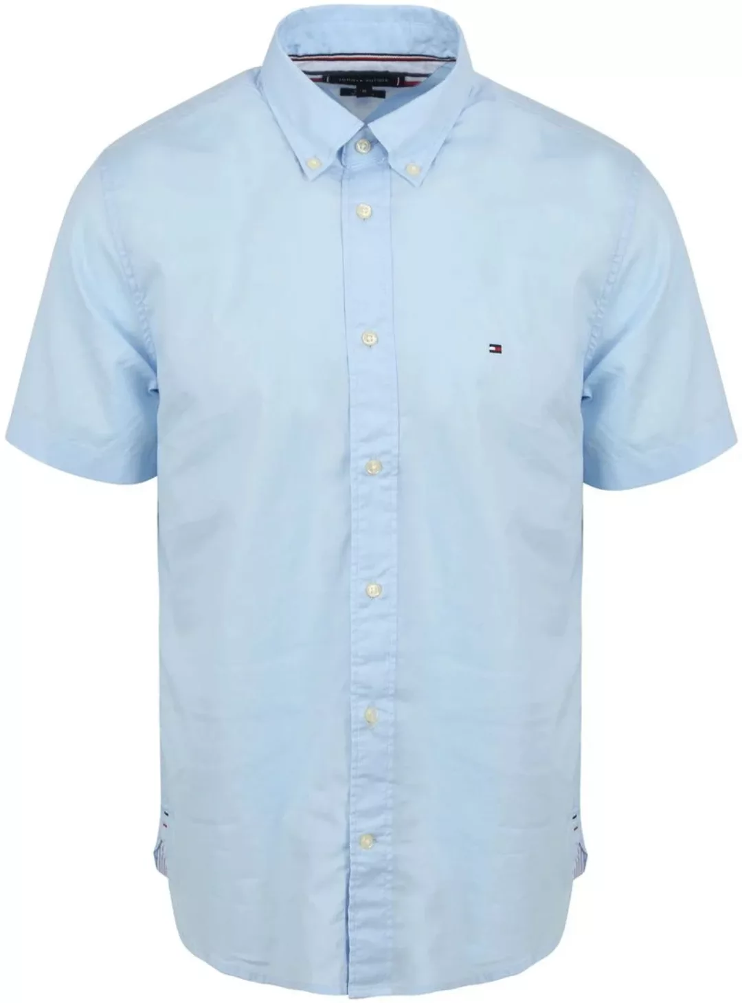 Tommy Hilfiger Short Sleeve Hemd Flex Hellblau - Größe XXL günstig online kaufen