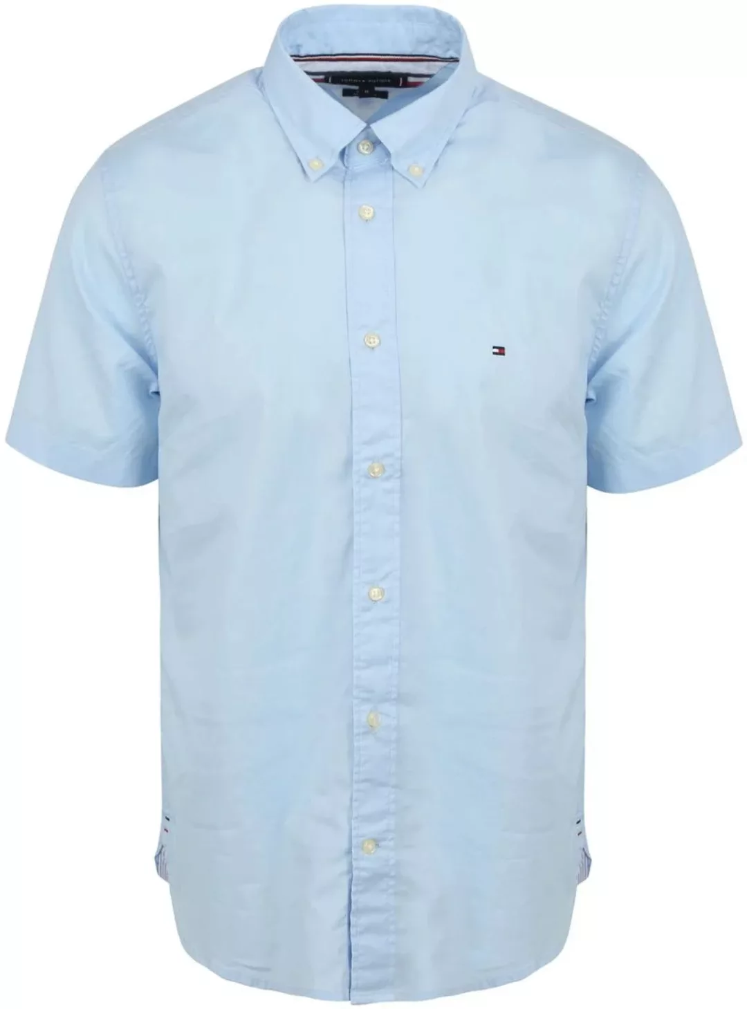 Tommy Hilfiger Short Sleeve Hemd Flex Hellblau - Größe 3XL günstig online kaufen