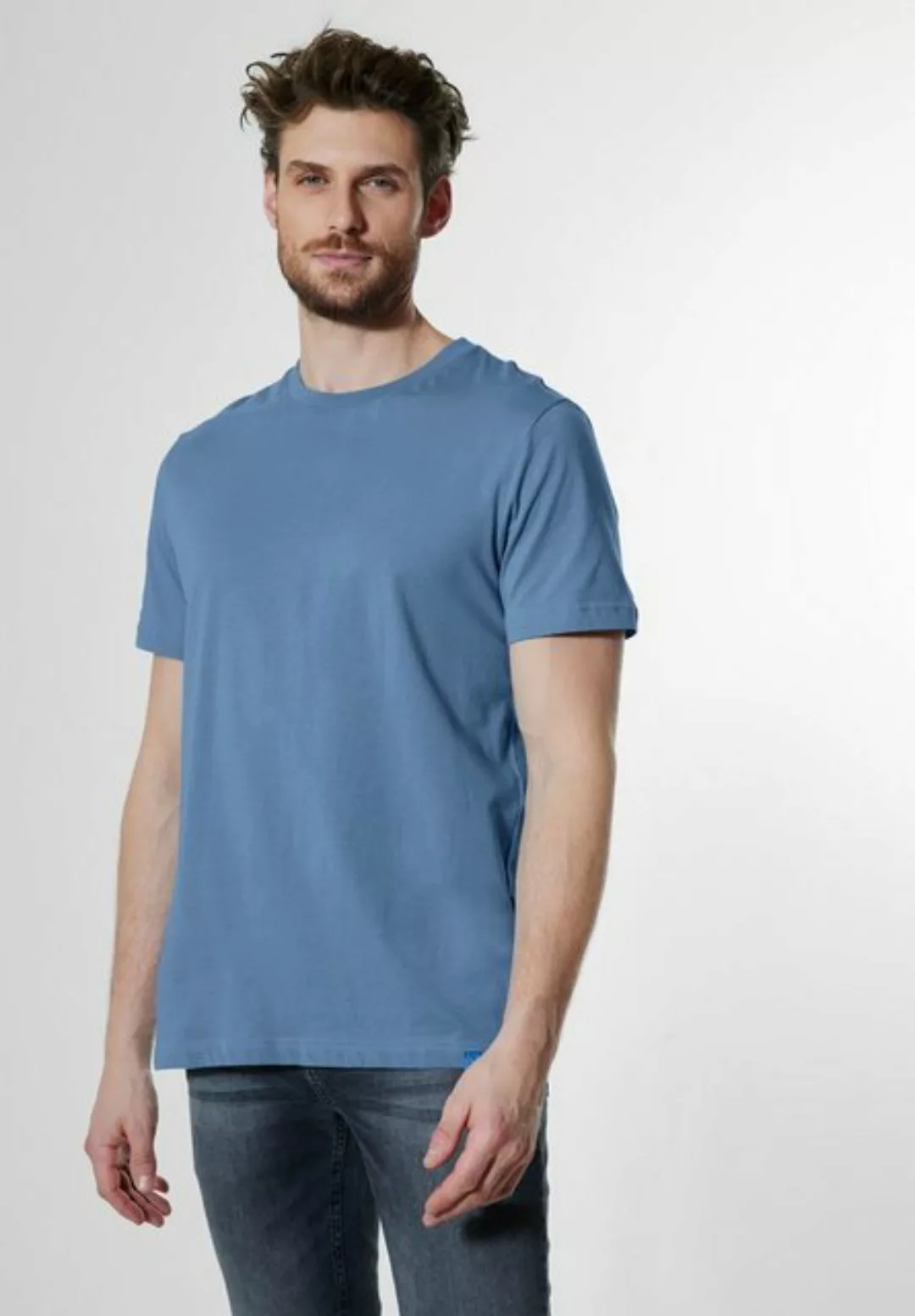 STREET ONE MEN T-Shirt Rundhalsausschnitt günstig online kaufen