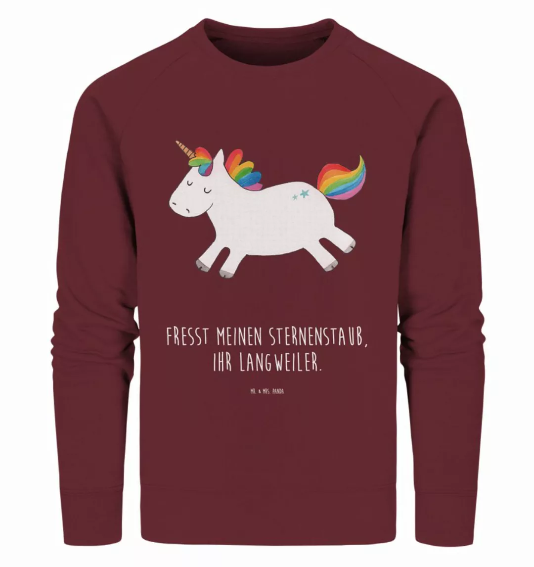 Mr. & Mrs. Panda Longpullover Einhorn Happy Größe L - Burgundy - Geschenk, günstig online kaufen