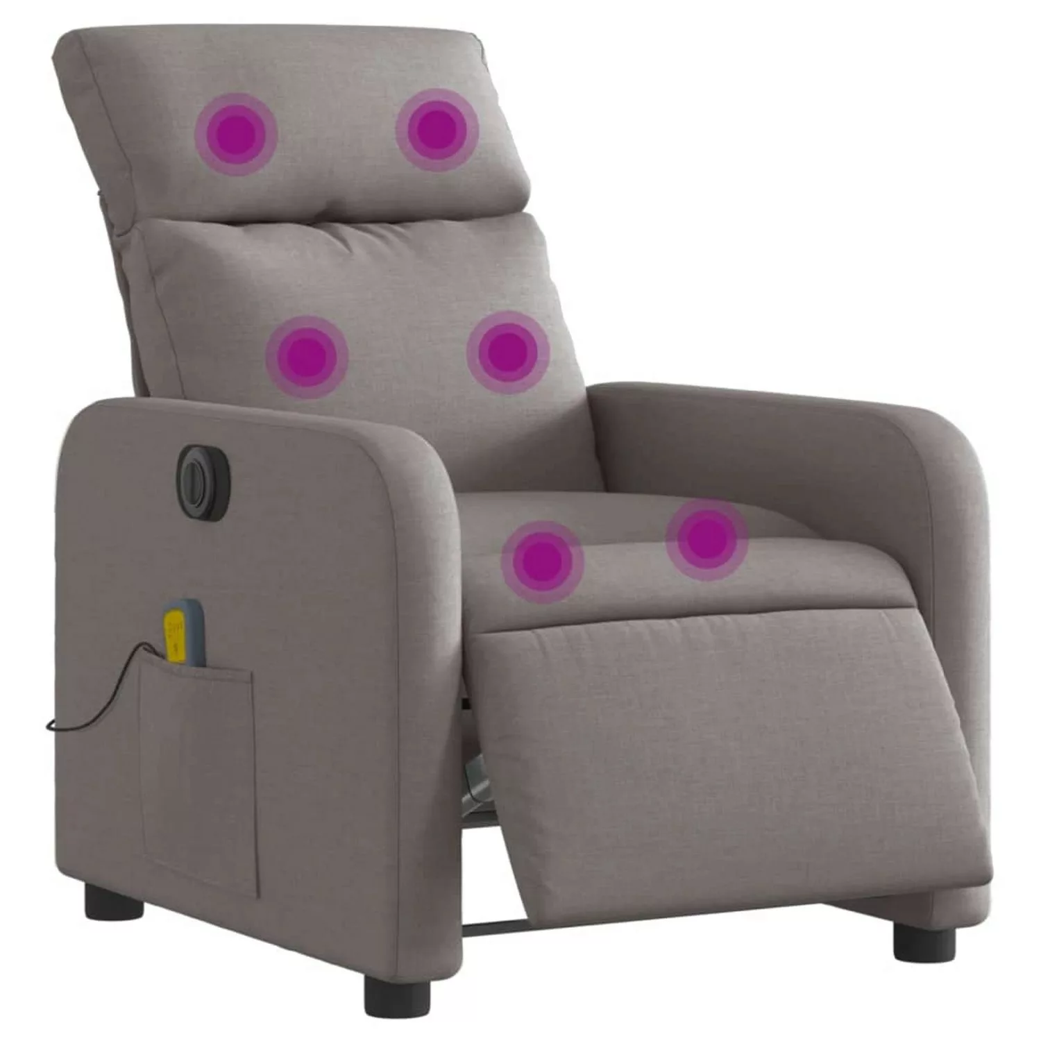 vidaXL Massagesessel Elektrisch Taupe Stoff Modell 12 günstig online kaufen