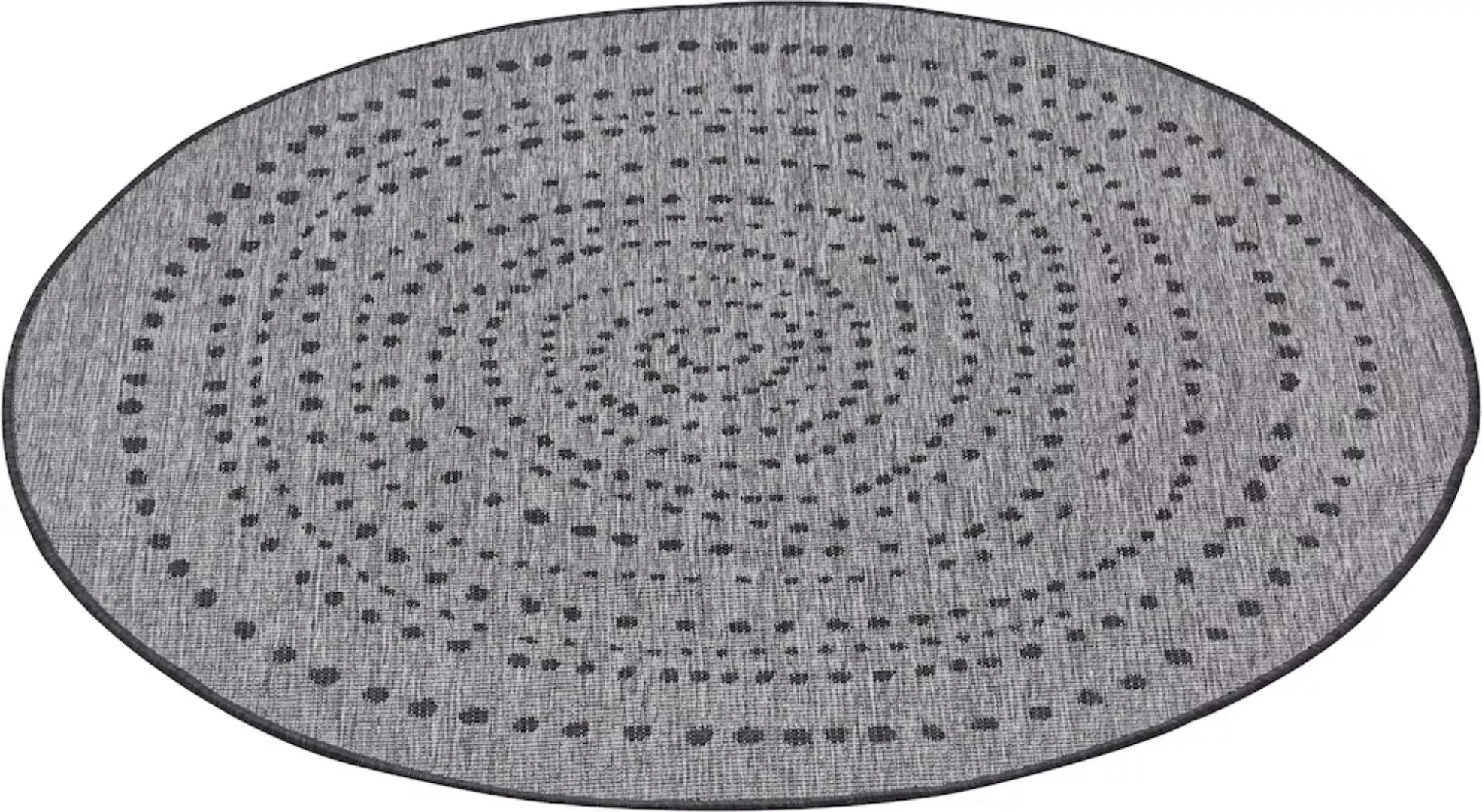 NORTHRUGS Teppich »Bali«, rund, 5 mm Höhe, In-& Outdoor, Wetterfest, Balkon günstig online kaufen