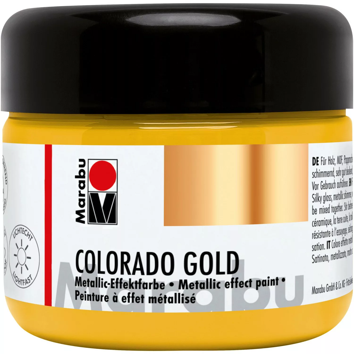 Marabu Metallic-Effektfarbe Colorado Gold 225 ml Metallic-Gold günstig online kaufen