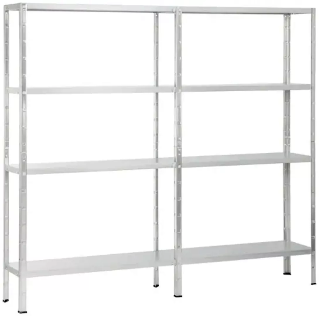 Schulte Set 1 Steckregal und 1 Anbauregal Verzinkt 180 cm x 200 cm x 35 cm günstig online kaufen