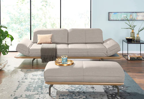 hülsta sofa Polsterhocker »hs.40«, in 2 Bezugsqualitäten, Holzrahmen in Eic günstig online kaufen