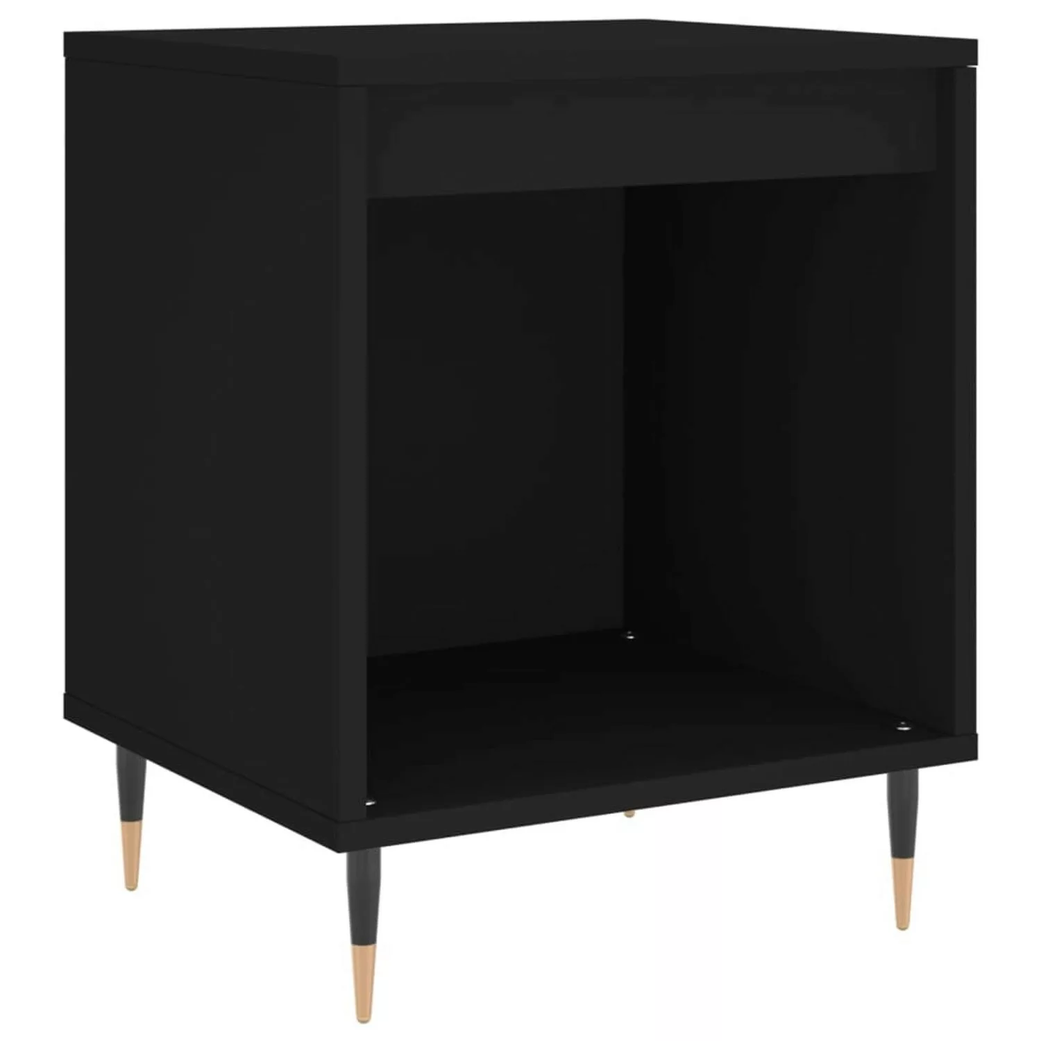 vidaXL Nachttisch Schwarz 40x35x50 cm Holzwerkstoff Modell 3 günstig online kaufen