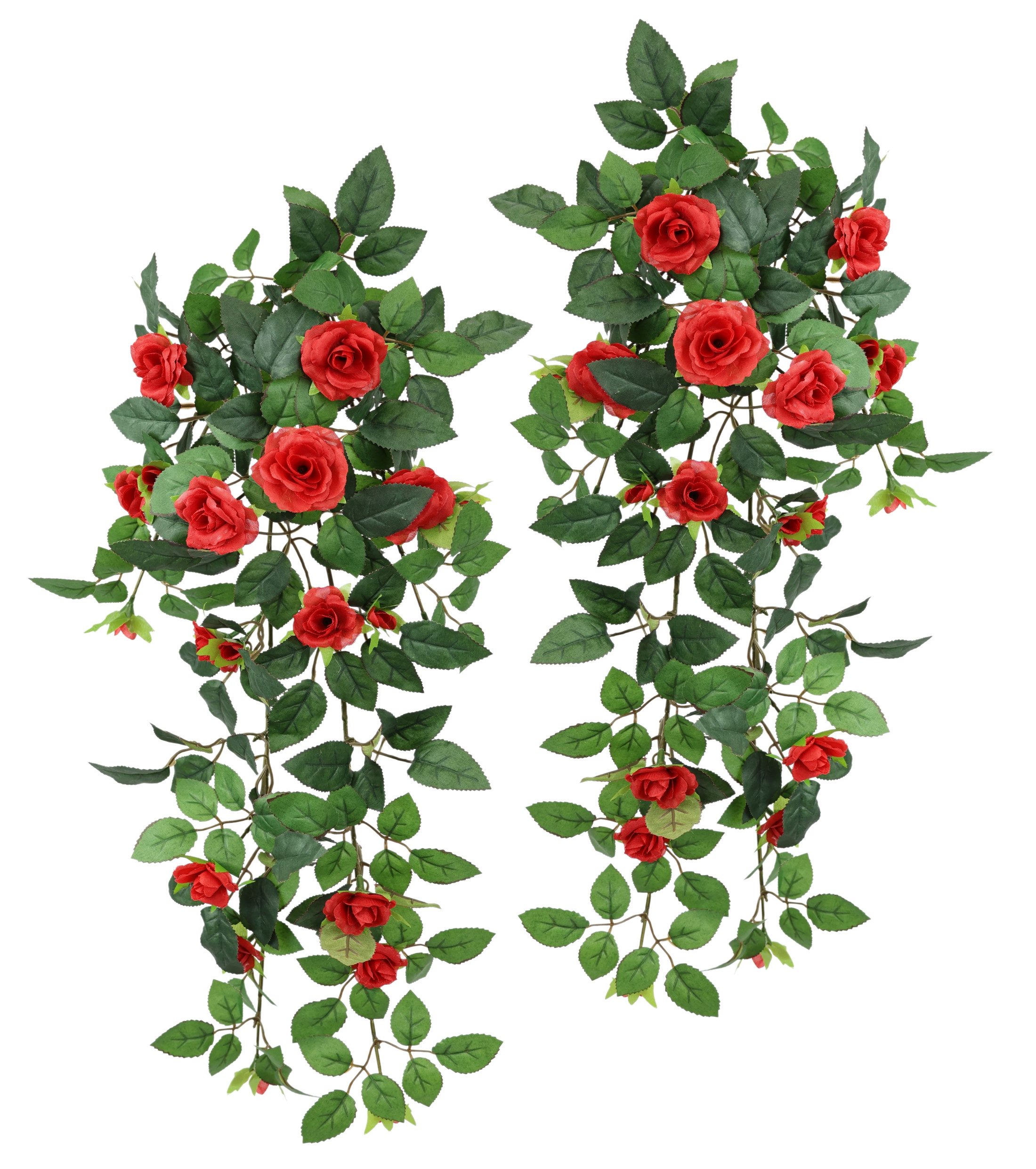 Kunstblume Künstlicher Rosenhänger, I.GE.A., Höhe 74 günstig online kaufen