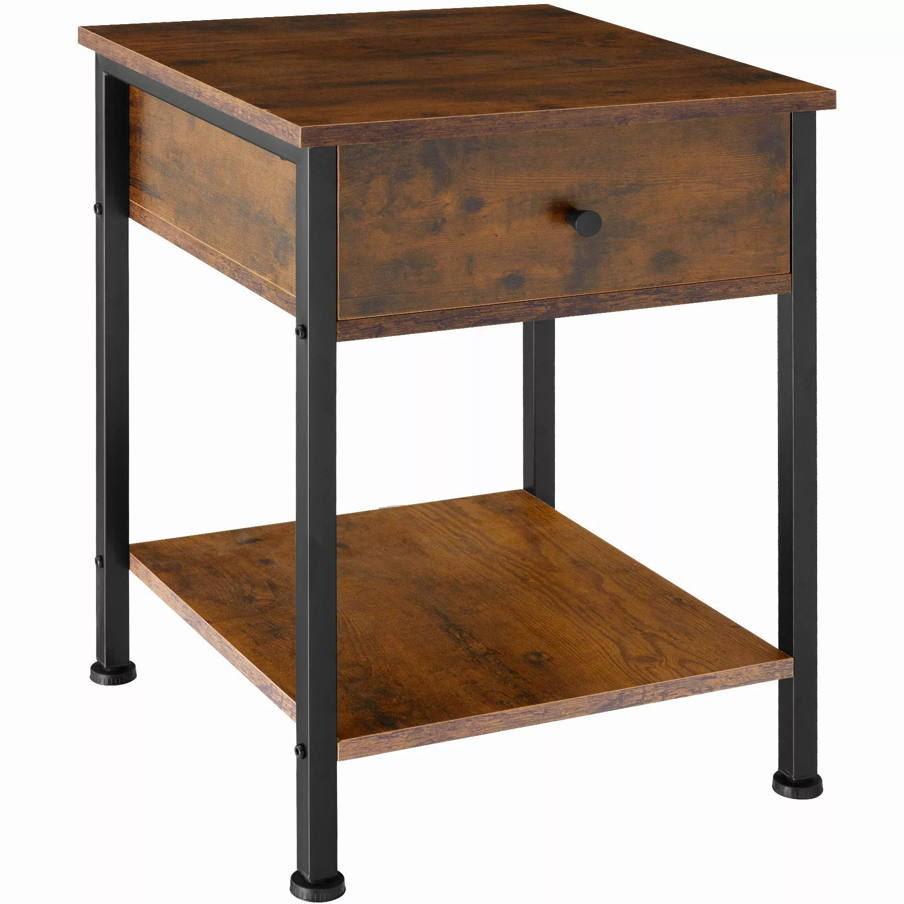 tectake Nachttisch Beistelltisch Bradford 40x40x55,5cm (1-St., günstig online kaufen