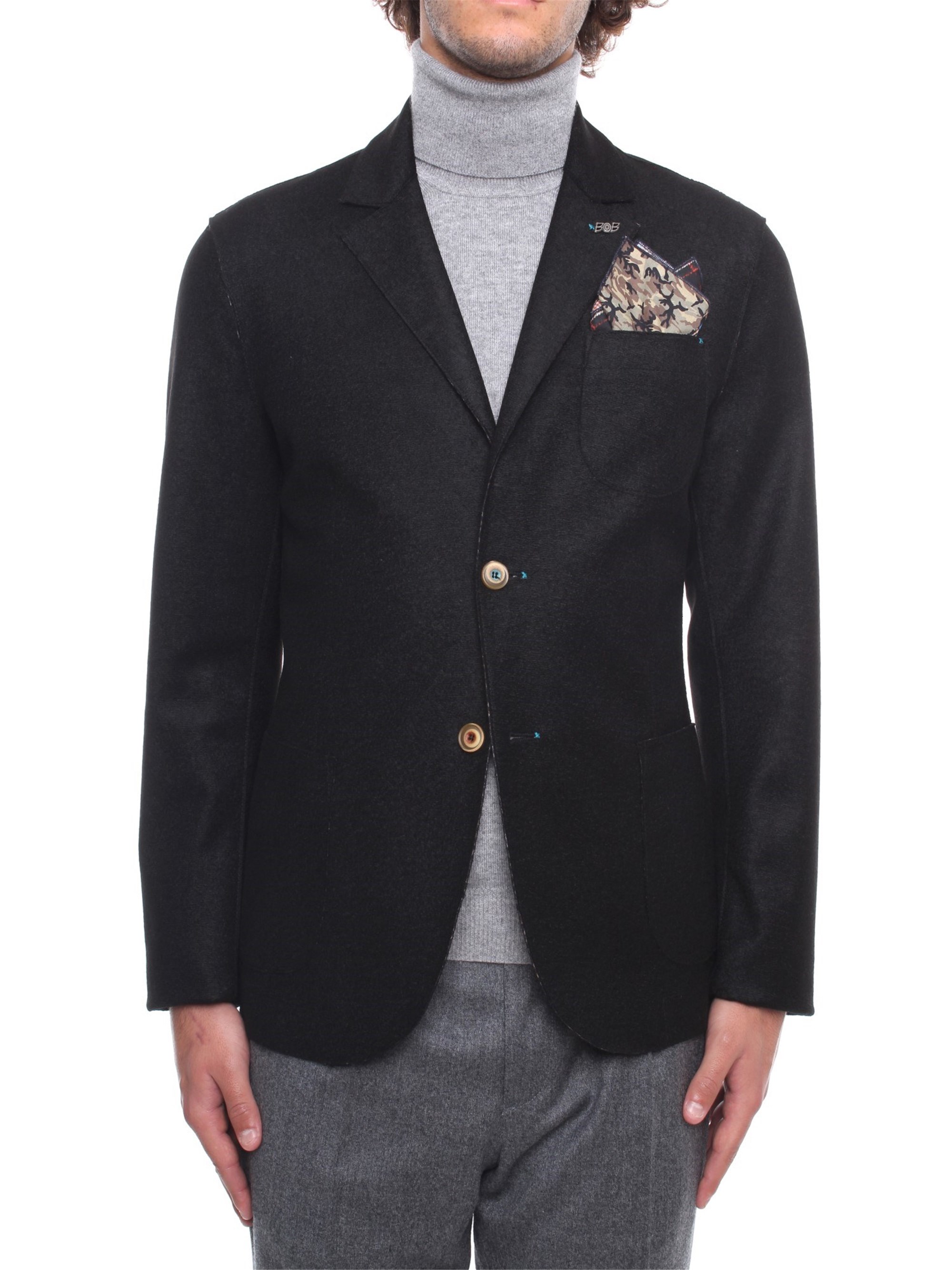 BOB Blazer Herren schwarz Acrilica/poliestere/lana günstig online kaufen