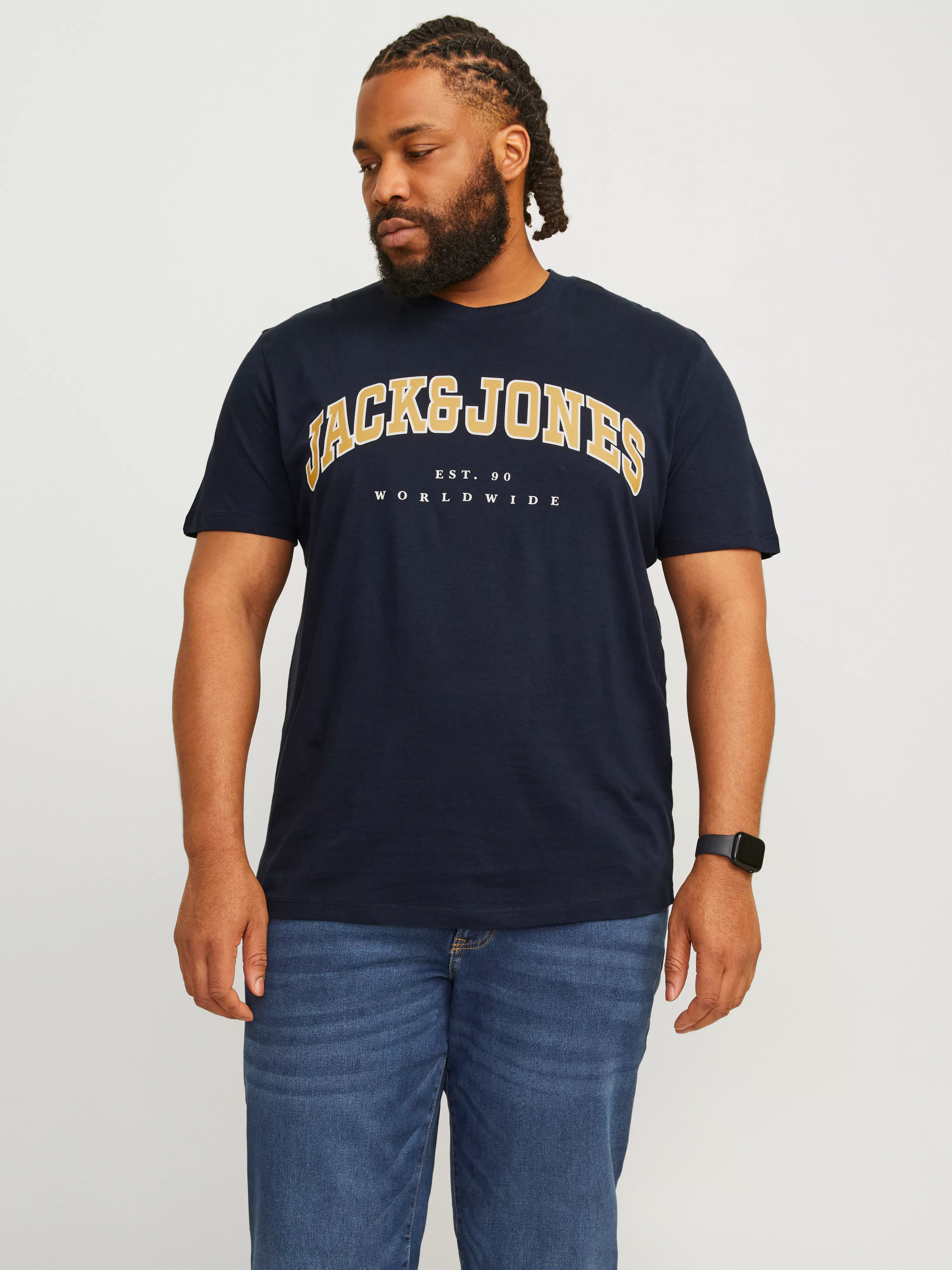 Jack & Jones PlusSize T-Shirt JJECALEB VARSITY TEE SS O-NECK NOOS PLS günstig online kaufen