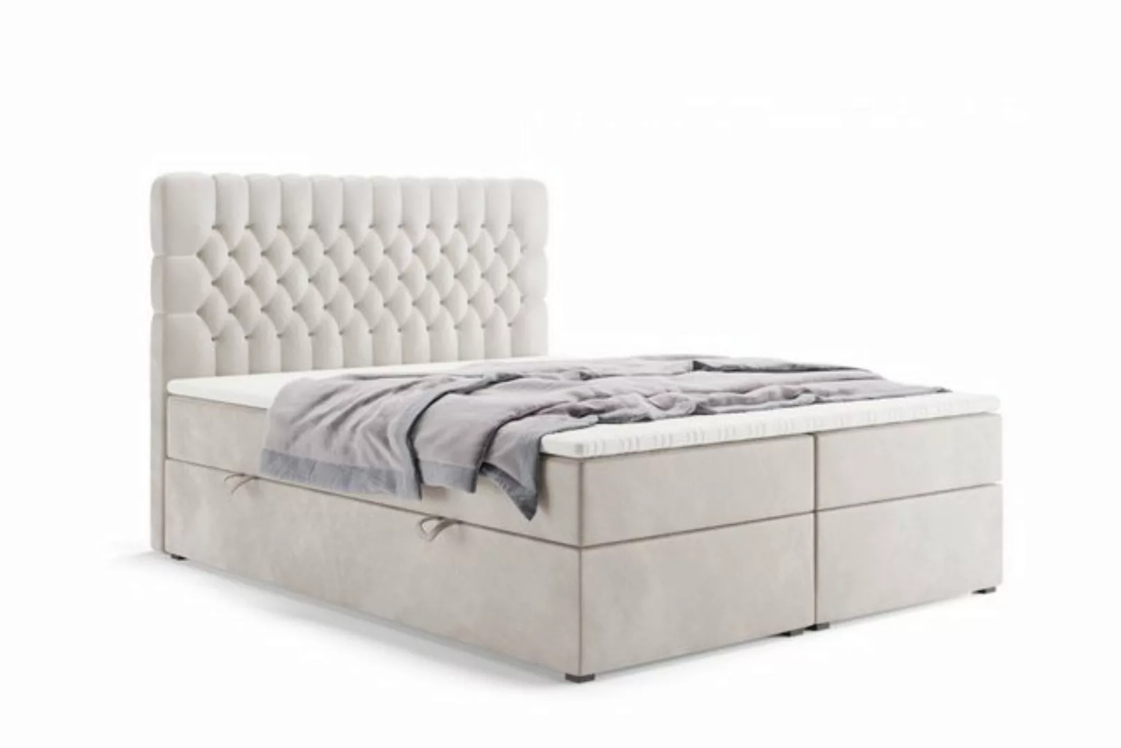 Labett Boxspringbett mit Bettkasten, Matratze H3 H4 DESTIN 140x200 160x200 günstig online kaufen