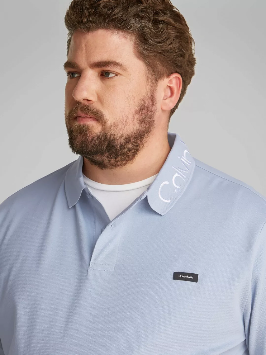 Calvin Klein Big&Tall Poloshirt "BT STRETCH PIQUE LOGO CLLR POLO", in große günstig online kaufen