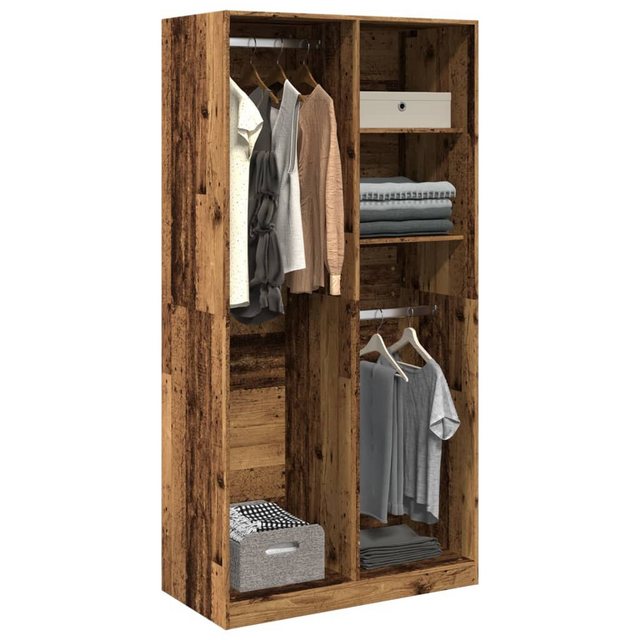 vidaXL Schrankmodule Kleiderschrank Altholz-Optik 100x50x200 cm Holzwerksto günstig online kaufen