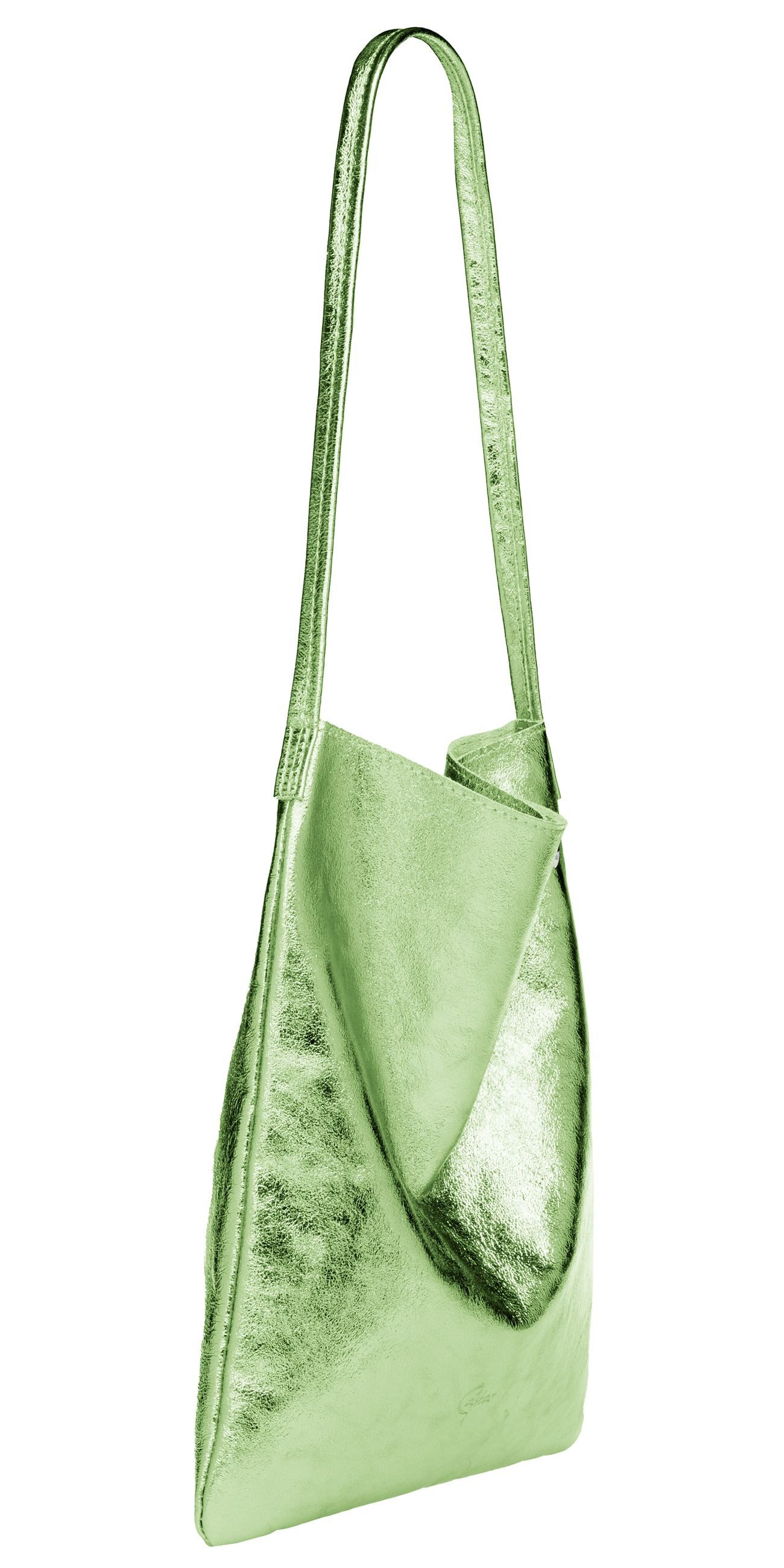 Caspar Schultertasche Mittelgroßer Leder Shopper Damen günstig online kaufen
