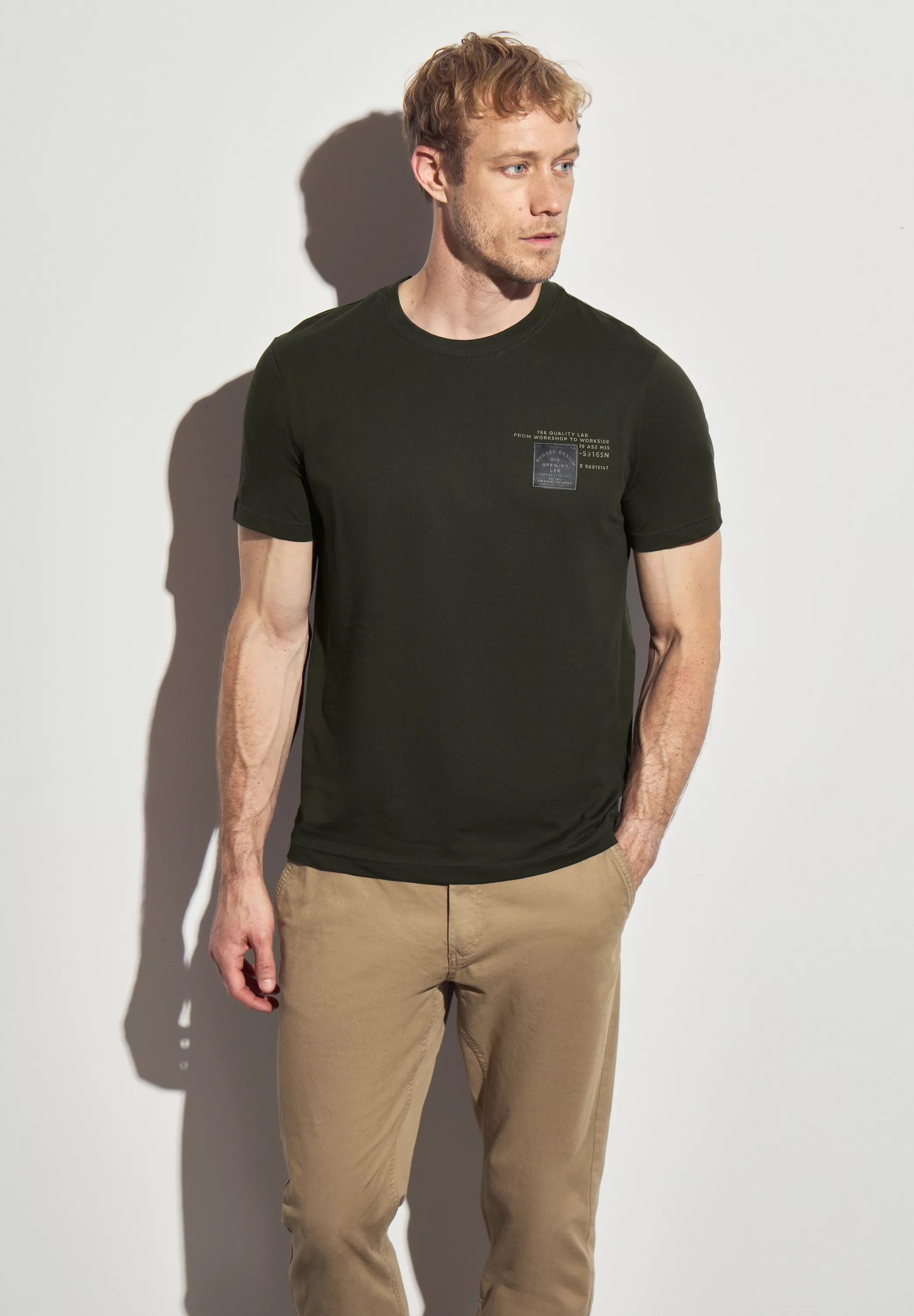 STREET ONE MEN T-Shirt, aus reiner Baumwolle günstig online kaufen