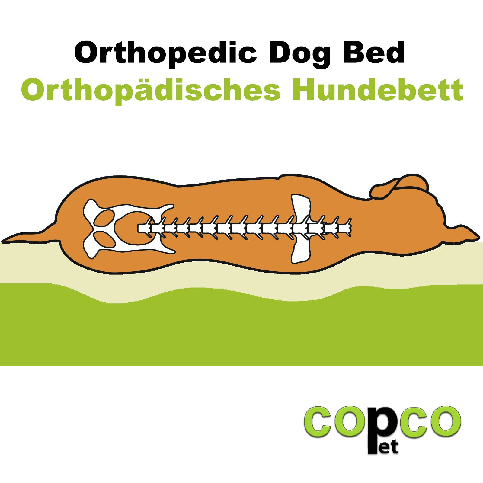 CopcoPet Tierbett Emma Orthopädisch Hundebett günstig online kaufen