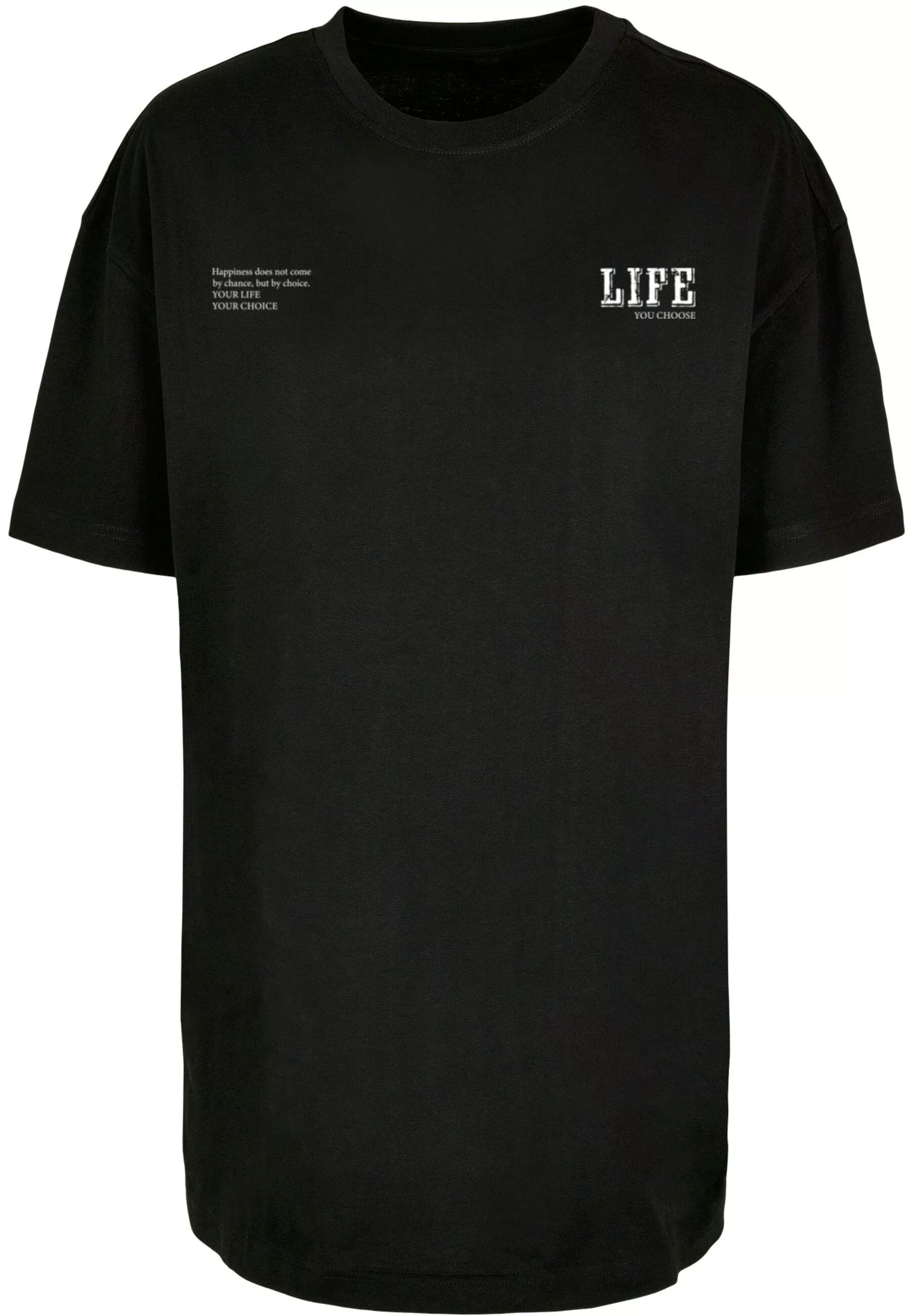 Merchcode T-Shirt "Merchcode Damen Ladies Life Boyfriend Tee", (1 tlg.) günstig online kaufen