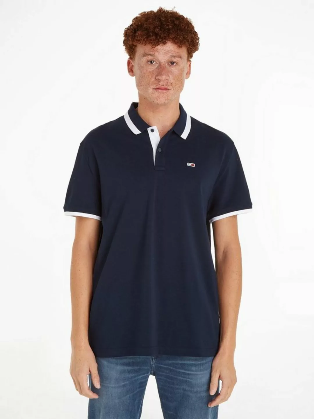 Tommy Jeans Poloshirt TJM REG SOLID TIPPED POLO mit Polokragen günstig online kaufen