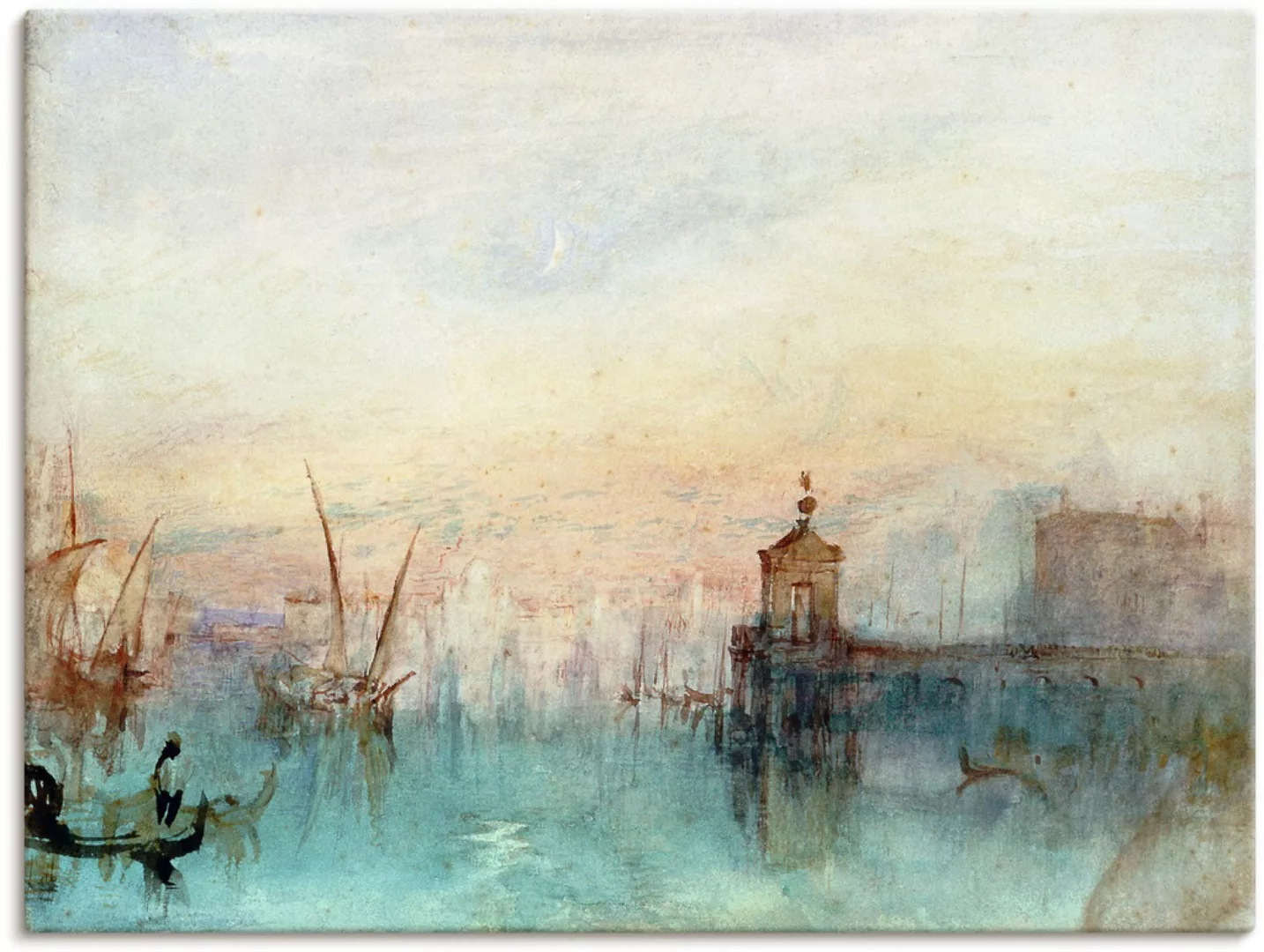 Artland Wandbild "Venedig mit erster Mondsichel.", Gewässer, (1 St.), als L günstig online kaufen