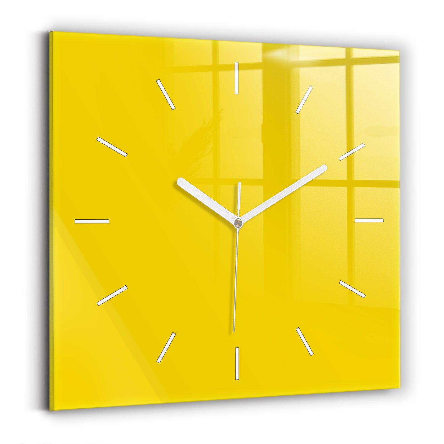 Tulup Wanduhr Glasuhr Modernistische Glaswanduhr 30x30cm günstig online kaufen