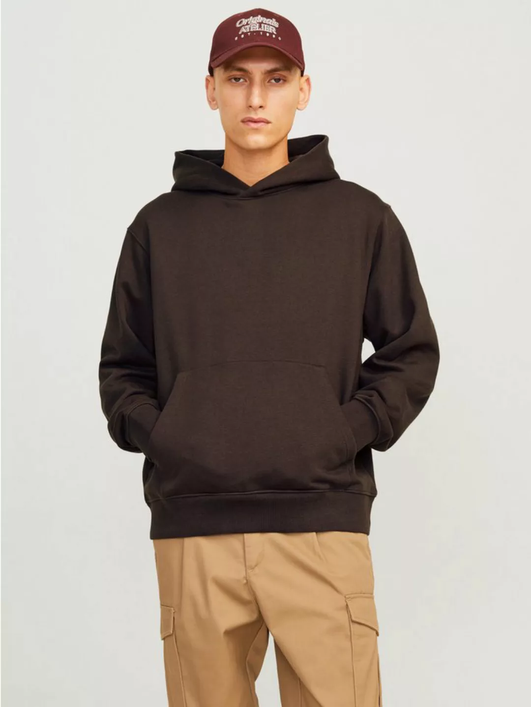 Jack & Jones Kapuzensweatshirt JJEURBAN EDGE SWEAT HOOD NOOS mit Kängurutas günstig online kaufen