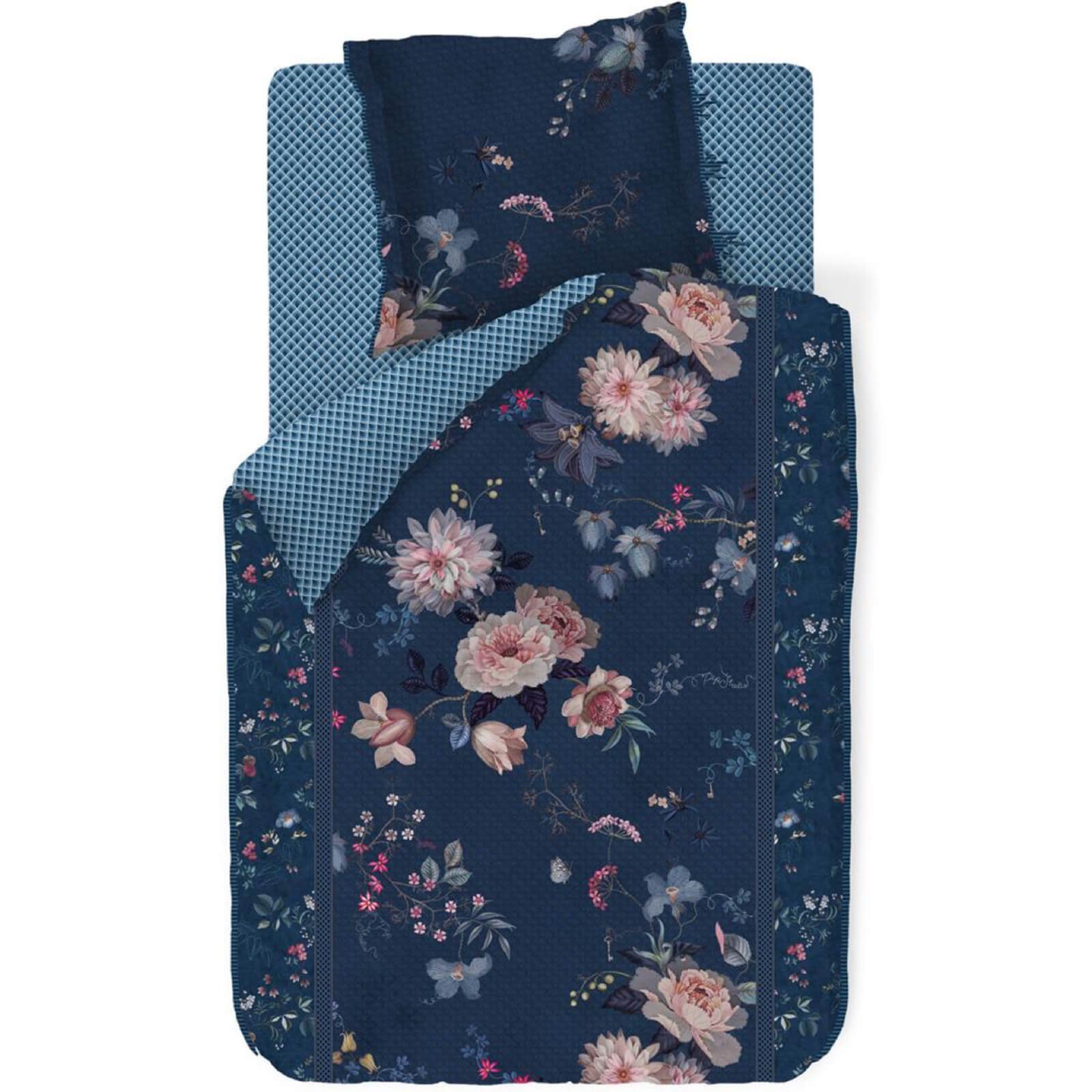 PiP Studio Bettwäsche Tokyo Bouquet Dunkelblau, günstig online kaufen