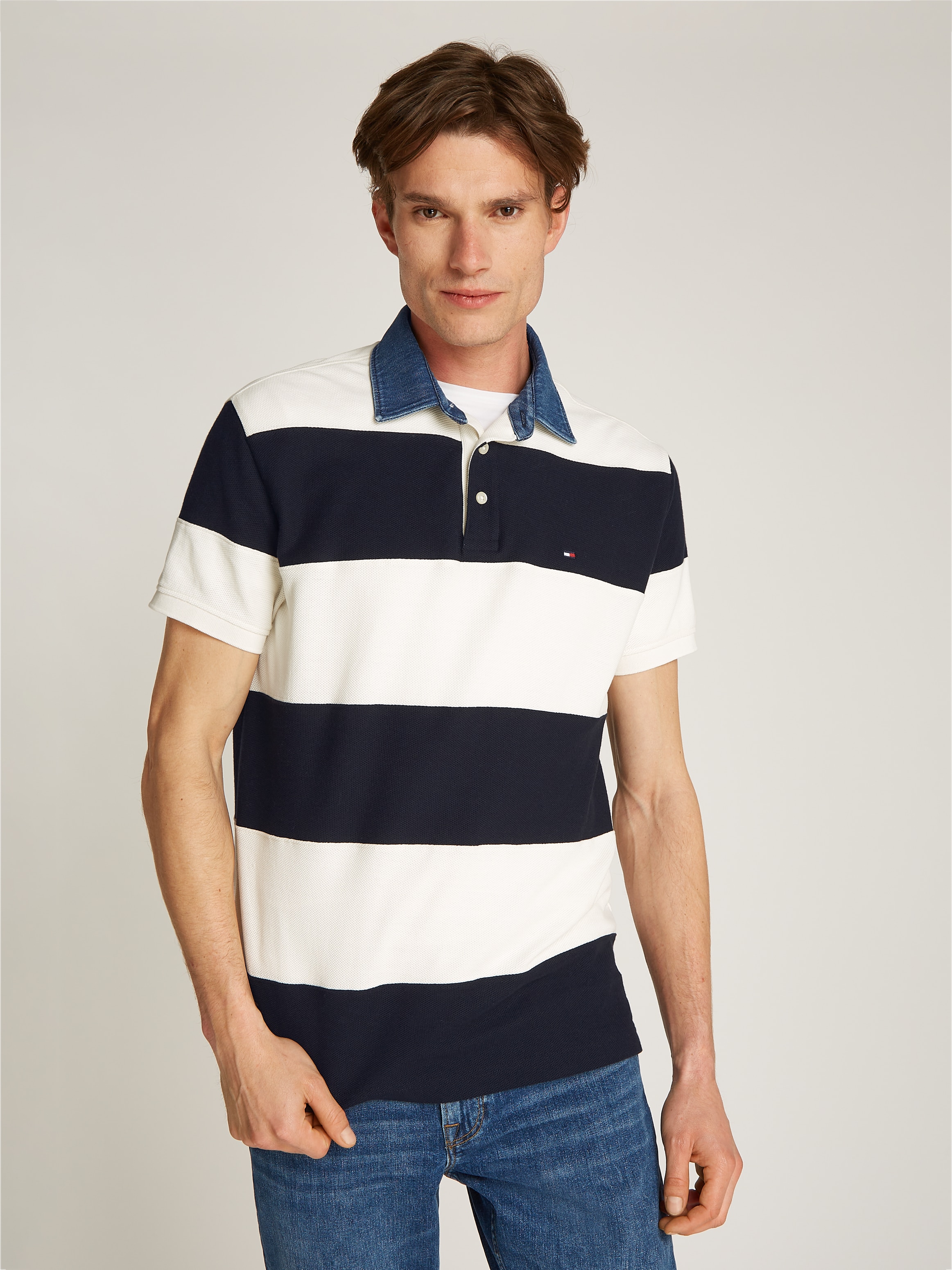 Tommy Hilfiger Poloshirt "RUGBY STRIPE RELAXED POLO" günstig online kaufen