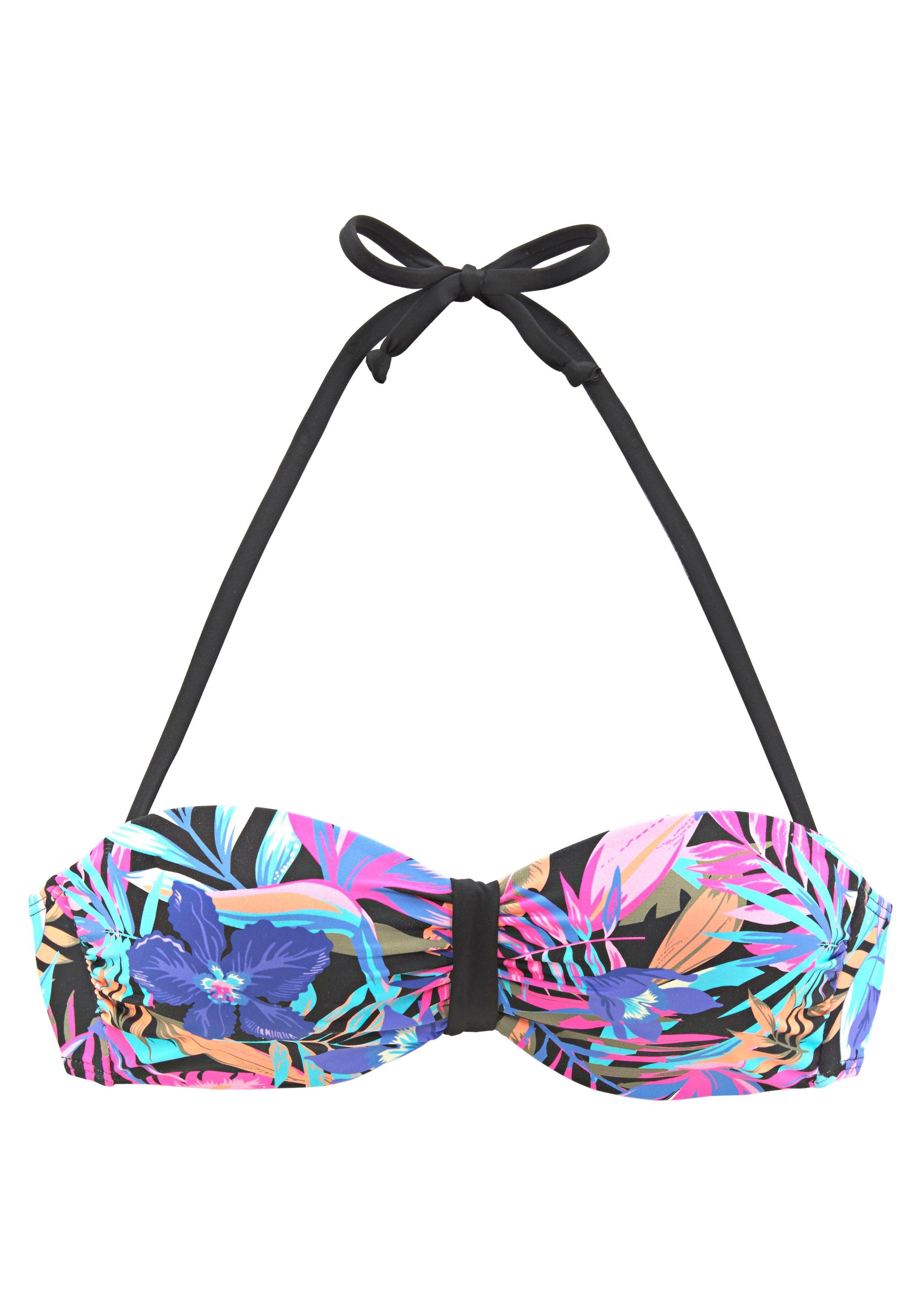 Bench. Bandeau-Bikini-Top Pitch, mit farbenfrohem Druck günstig online kaufen